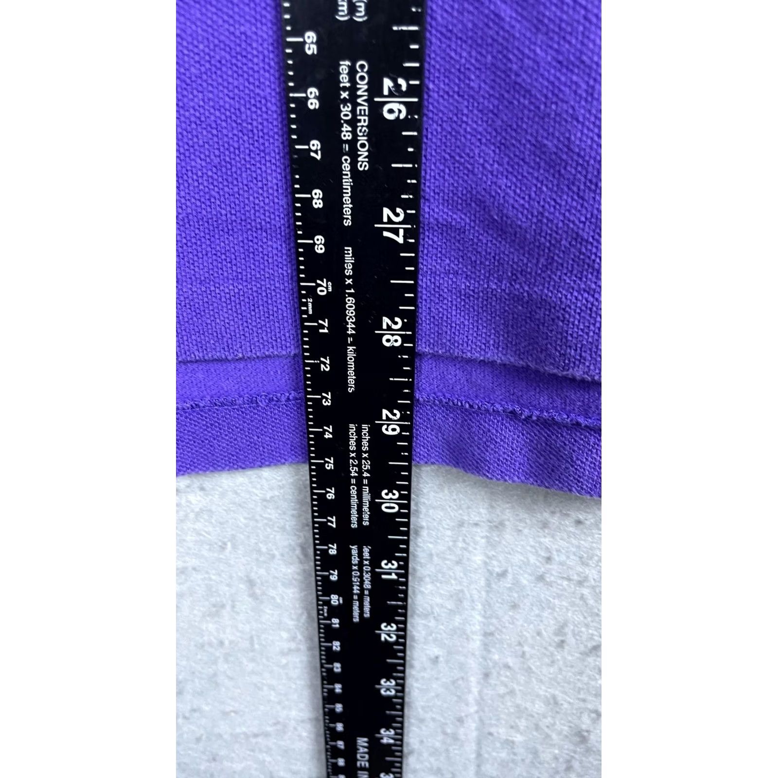 Polo Ralph Lauren Polo Ralph Lauren Polo Shirt Mens 2XL Purple Solid Pony Logo Short Sleeve Casual Shirt Regular Fit Men's Purple Polo Shirt Size US XXL / EU 58 / 5 - 5 Thumbnail