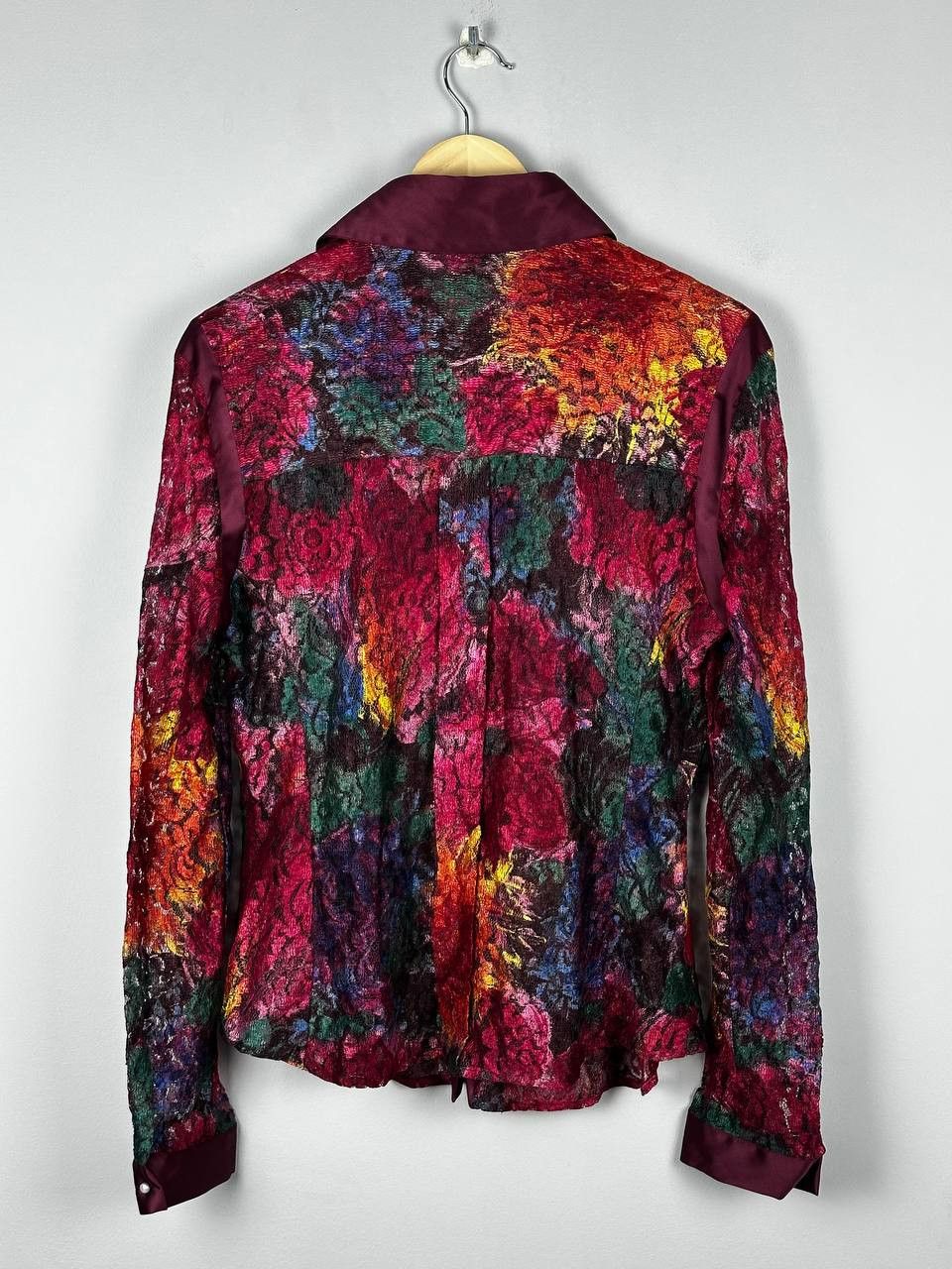Dolce & Gabbana Rare Dolce Gabbana Luxury Viscouse Mesh Floral Shirt Size L / US 10 / IT 46 - 11 Thumbnail