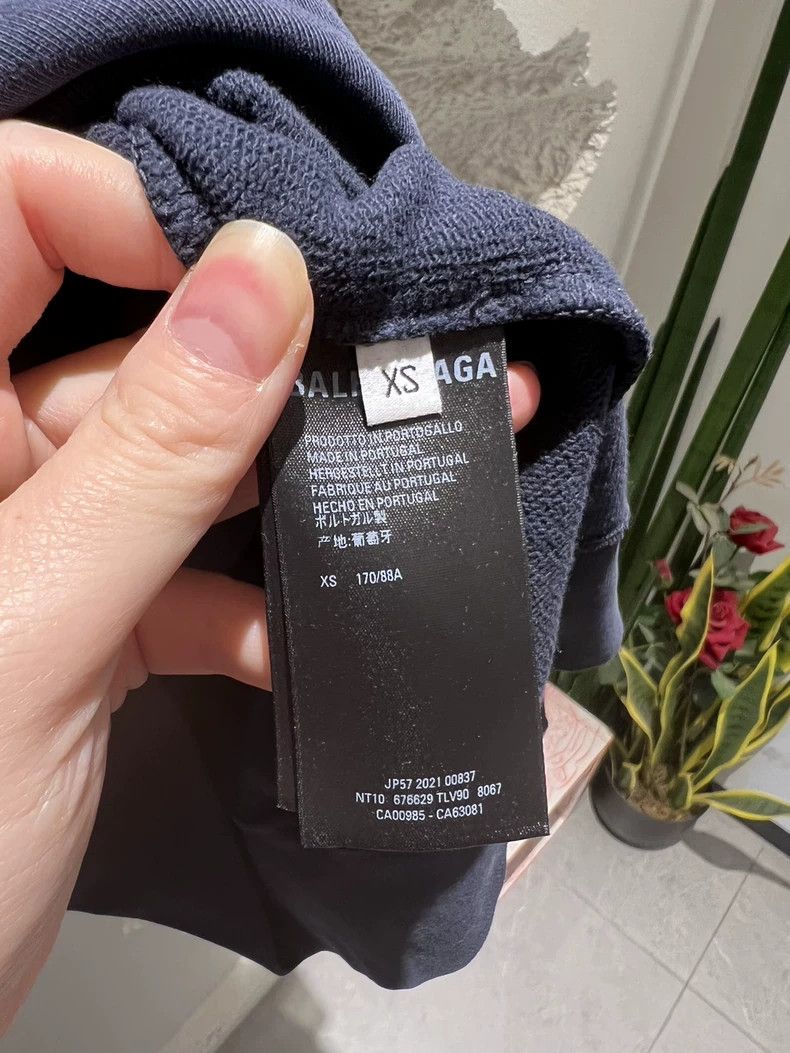 Balenciaga Balenciaga Navy Blue 1917 Crewneck Sweatshirt Size US XS / EU 42 / 0 - 4 Thumbnail