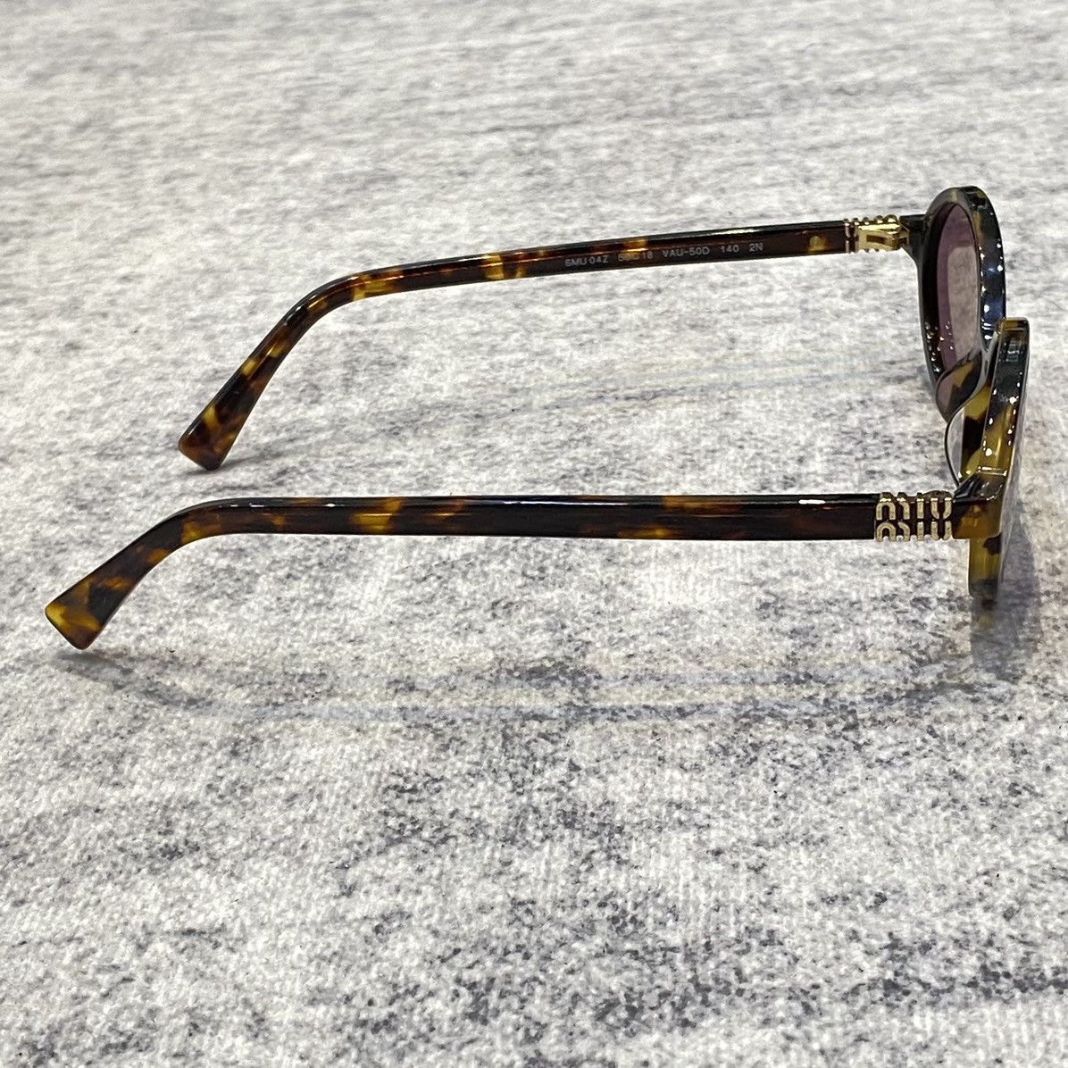Miu Miu MIU MIU MU 04ZS VAU50D Eyewear HONEY Size ONE SIZE - 6 Thumbnail
