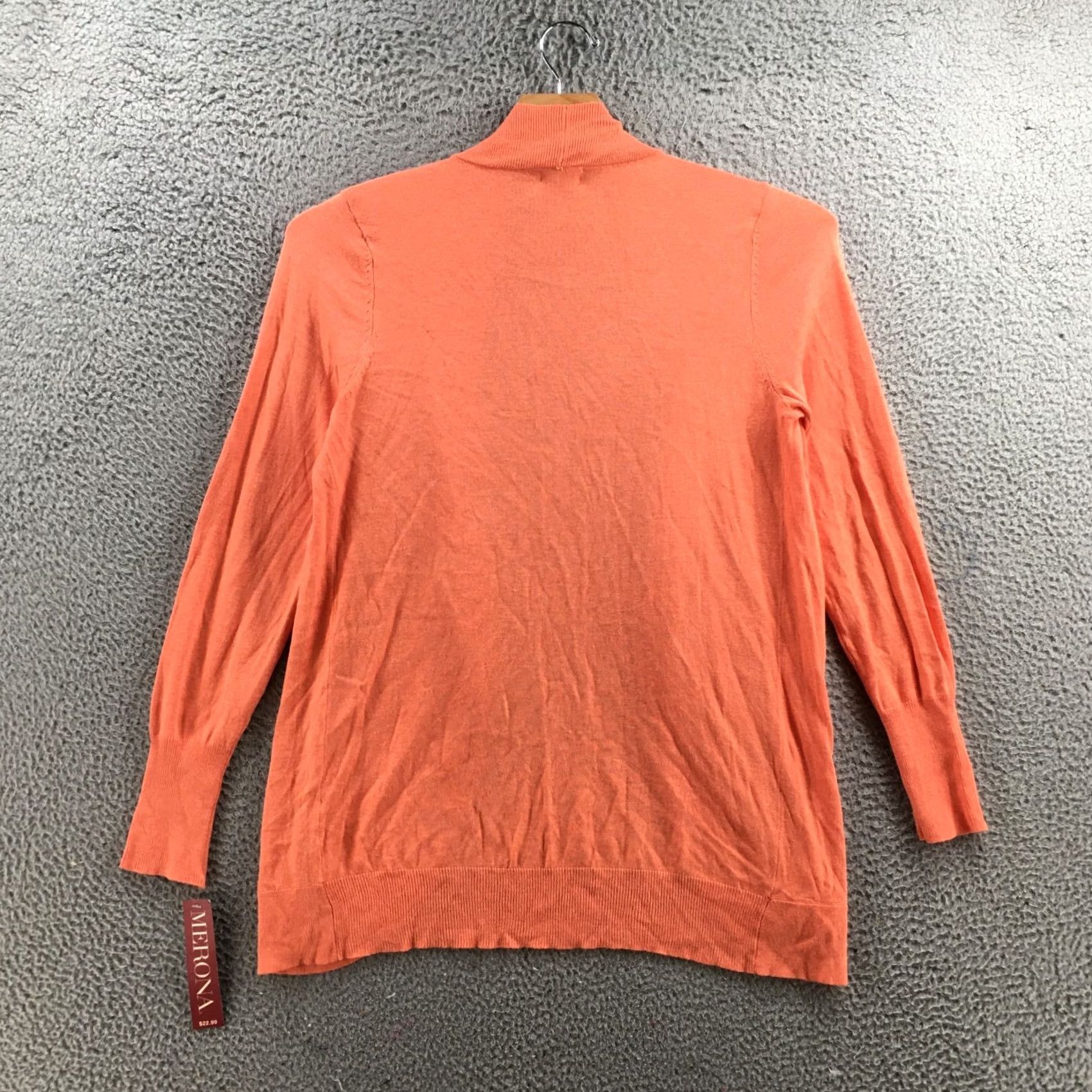 Merona Merona Cardigan Sweater Womens XL Coral Orange Open Front Casual NEW Size XL / US 12-14 / IT 48-50 - 7 Thumbnail