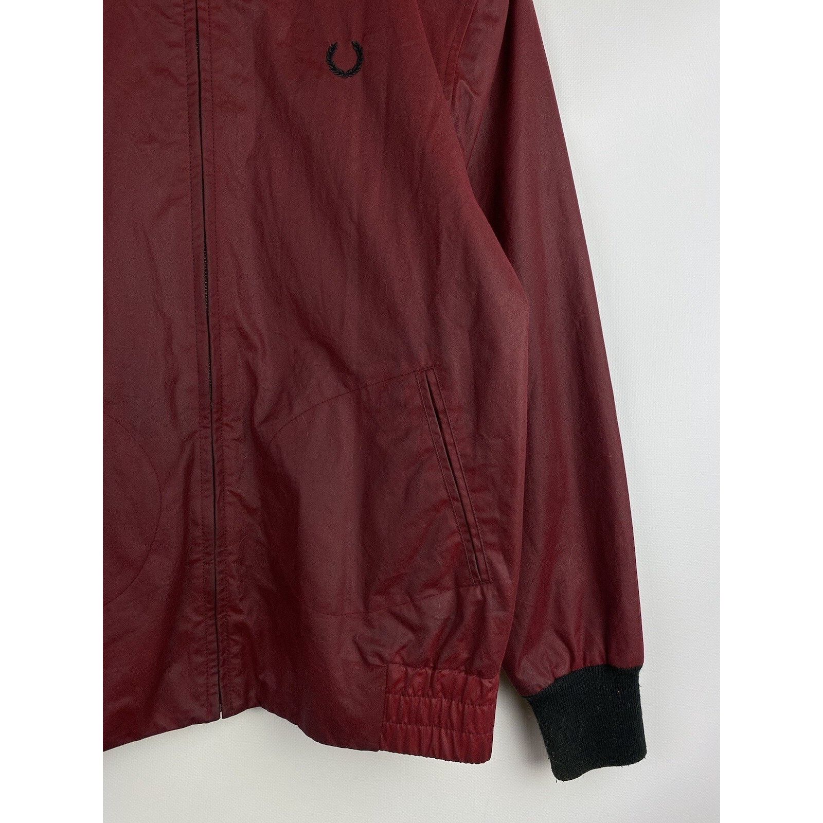 Fred Perry Fred Perry Halley Stevensons waxed bomber jacket size 38" Size US M / EU 48-50 / 2 - 7 Thumbnail