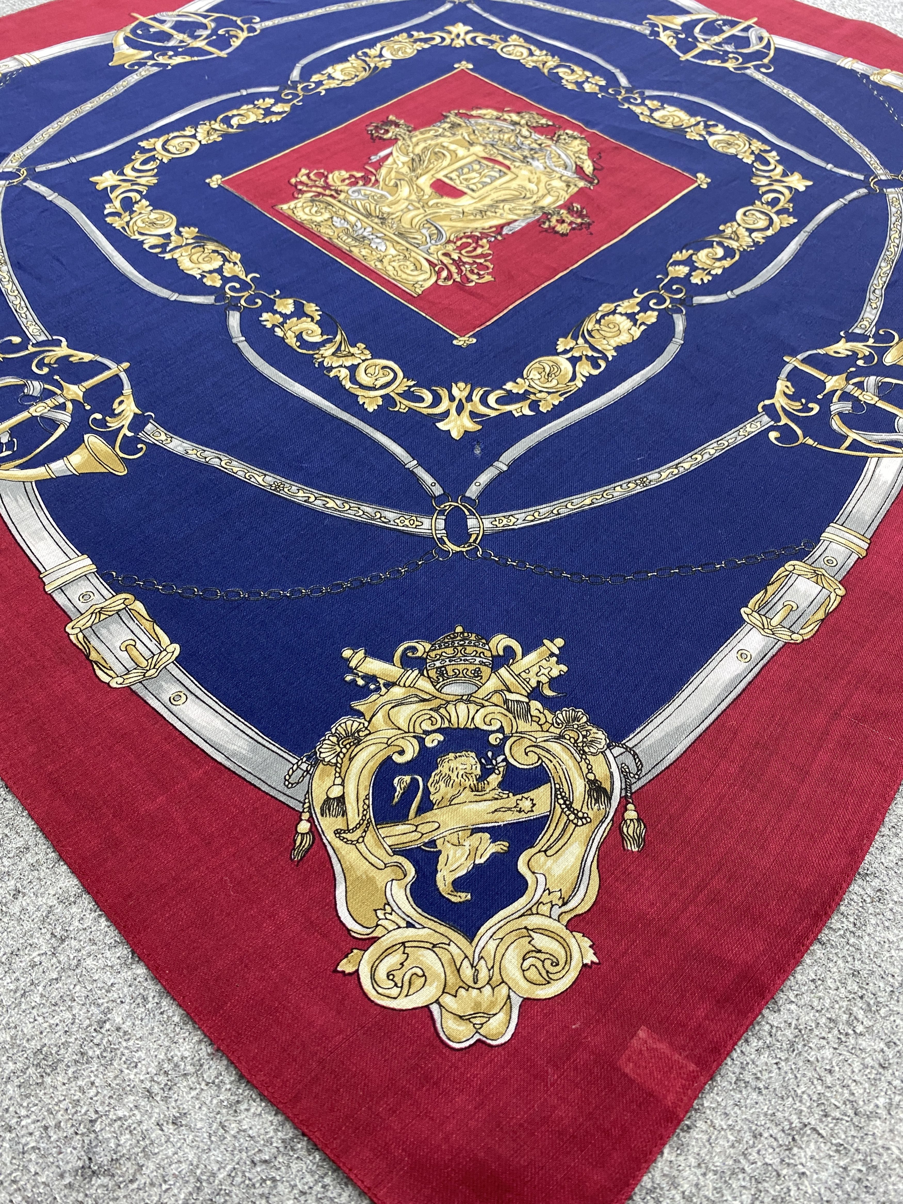 Japanese Brand Vintage Wool Scarf Shawl Babushka head Scarf SN0033 Size ONE SIZE - 4 Thumbnail