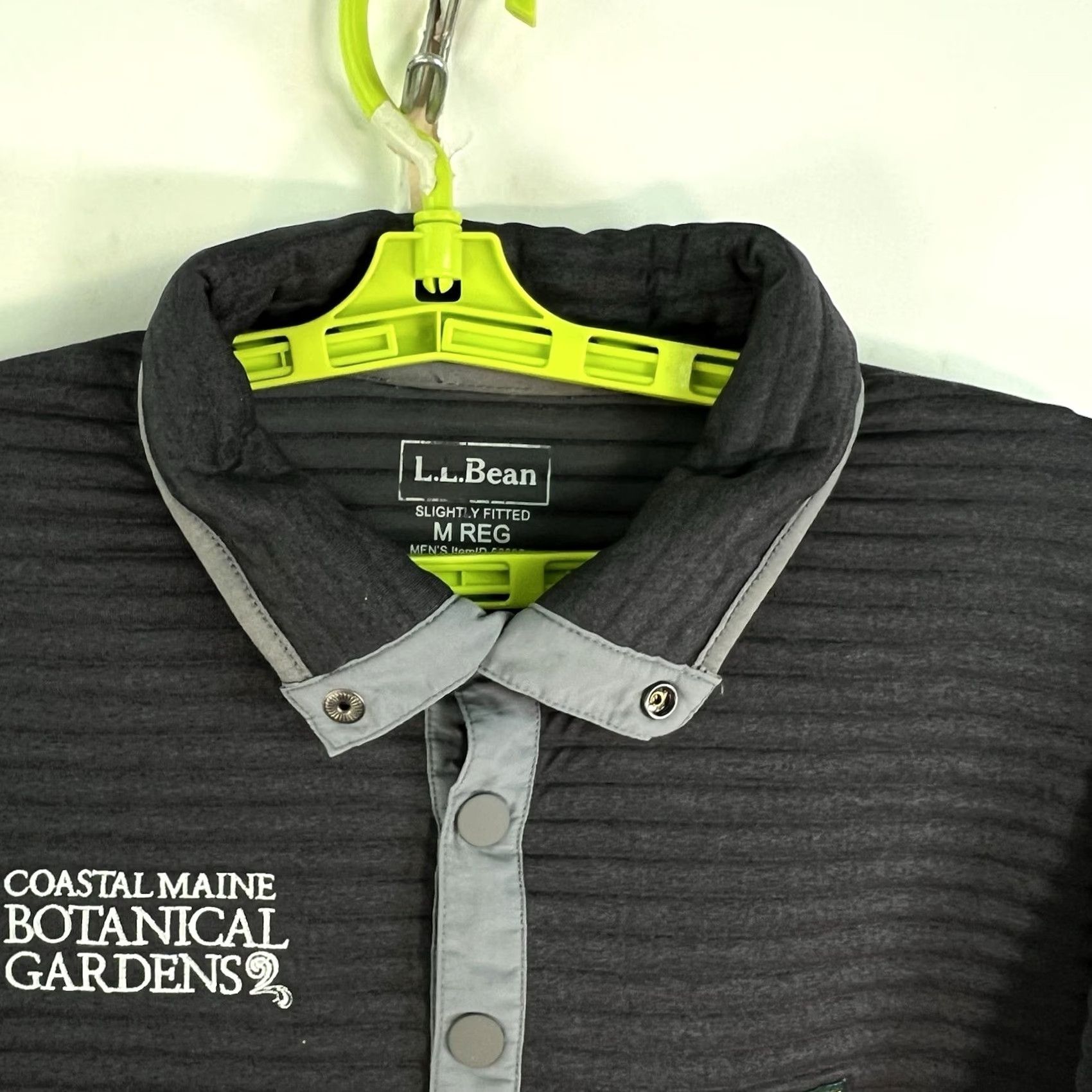 Vintage L.L.Bean Coastal Botanical Gardens Maine 1/4 Snap Sweatshirt Adult M Gray Smart Casual Outdoor Pullover Long Sleeve Logo Pocket 1/4 Zip Men Mens Size US M / EU 48-50 / 2 - 4 Thumbnail