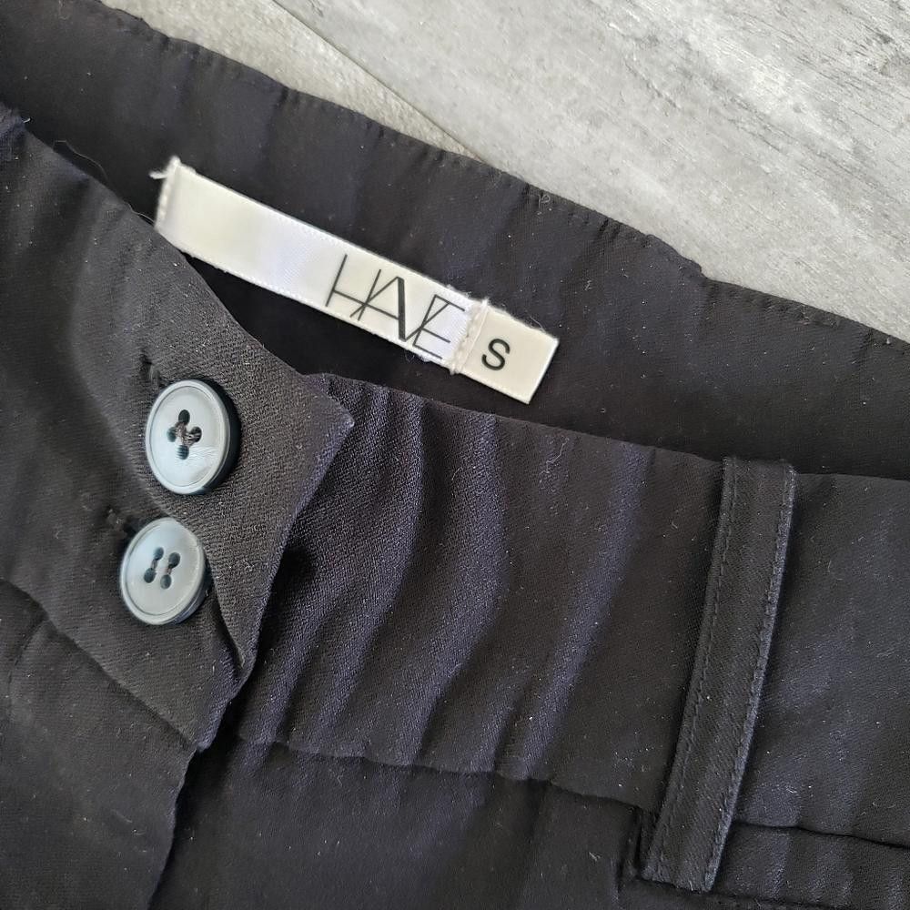 Designer Black Detailed Classic Have Business Pant Size 28" / US 6 / IT 42 - 3 Thumbnail