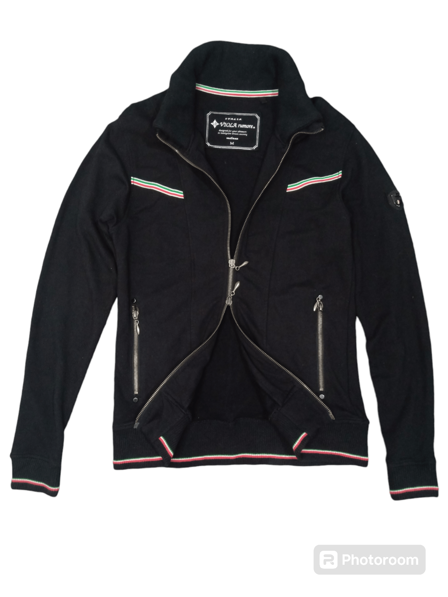 Japanese Brand Milano Viola Rumore Stretchy Zip Up Bono Jacket Lgbstyle Size US M / EU 48-50 / 2 - 4 Thumbnail