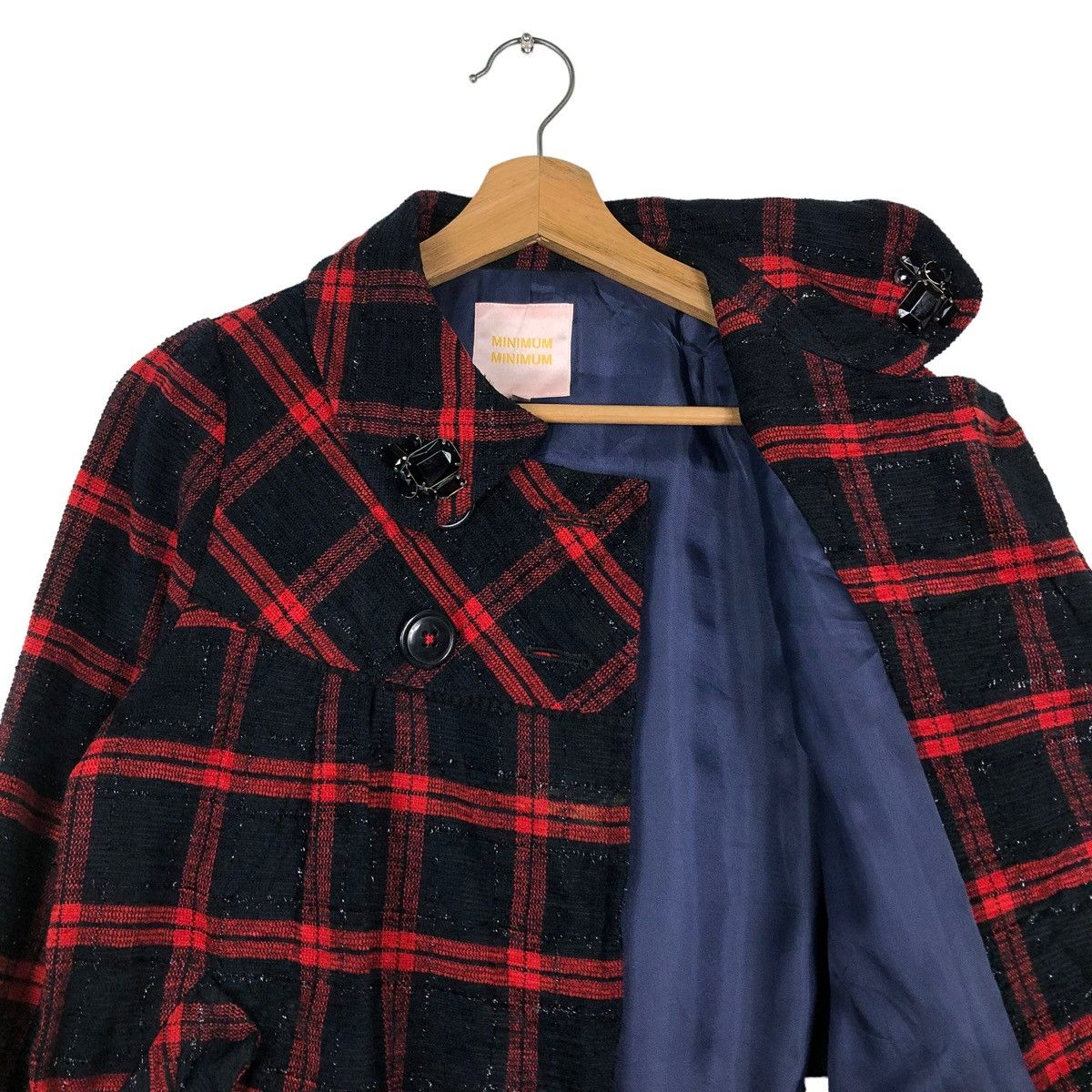 Hysteric Glamour DOUBLE BREAST WOOL BIKER JACKET MINIMUM JAPAN TARTAN DESIGN Size US S / EU 44-46 / 1 - 12 Thumbnail