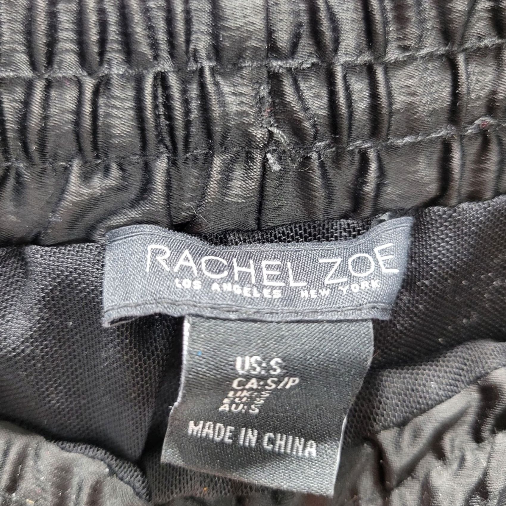 Rachel Zoe Rachel Zoe Black Jogger Pants Size S Sequin Side Stripe Drawstring Womens Pants Size 28" / US 6 / IT 42 - 5 Thumbnail