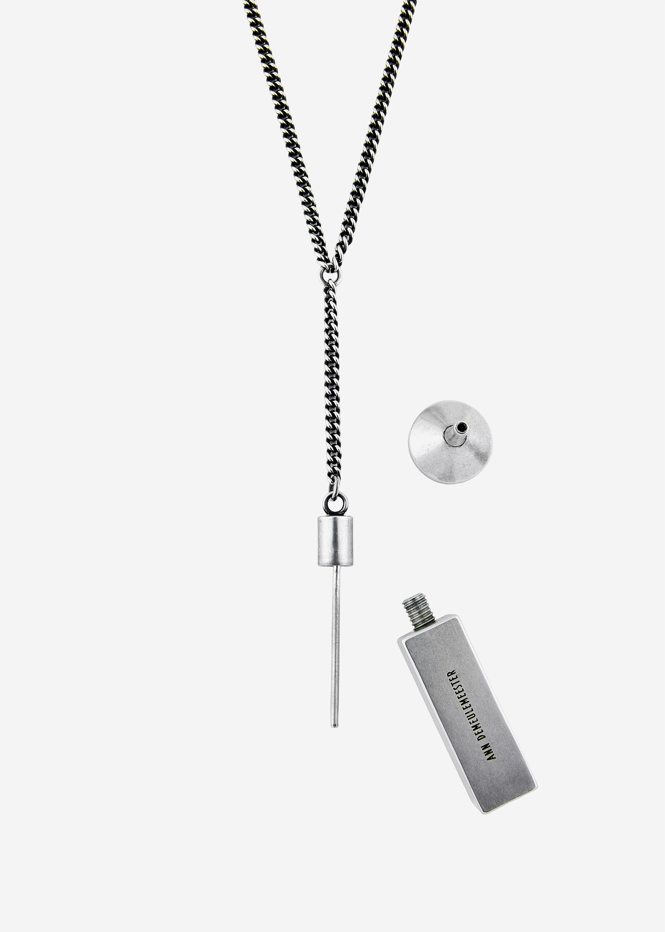 Ann Demeulemeester ANN DEMEULEMEESTER - Paulu Perfume Pendant Necklace Silver Size ONE SIZE - 4 Thumbnail