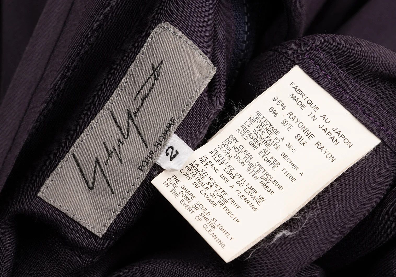 Yohji Yamamoto Yohji Yamamoto Rayon Zip-Up Short Sleeve Shirt Size US M / EU 48-50 / 2 - 18 Thumbnail