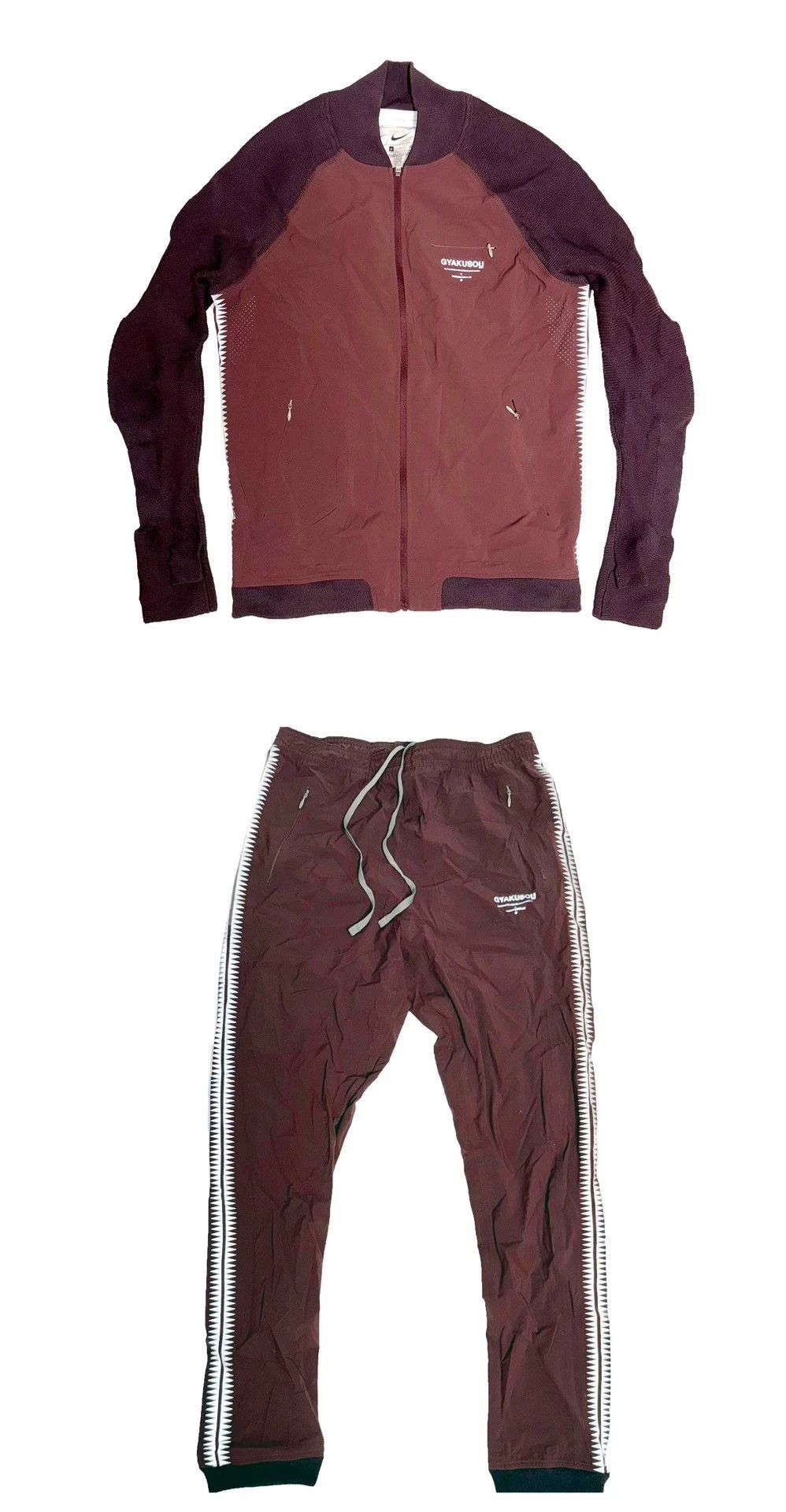 Nike Nike gyakusou UC 3M zigzag print Rust Red S pants Size US 29 - 7 Thumbnail