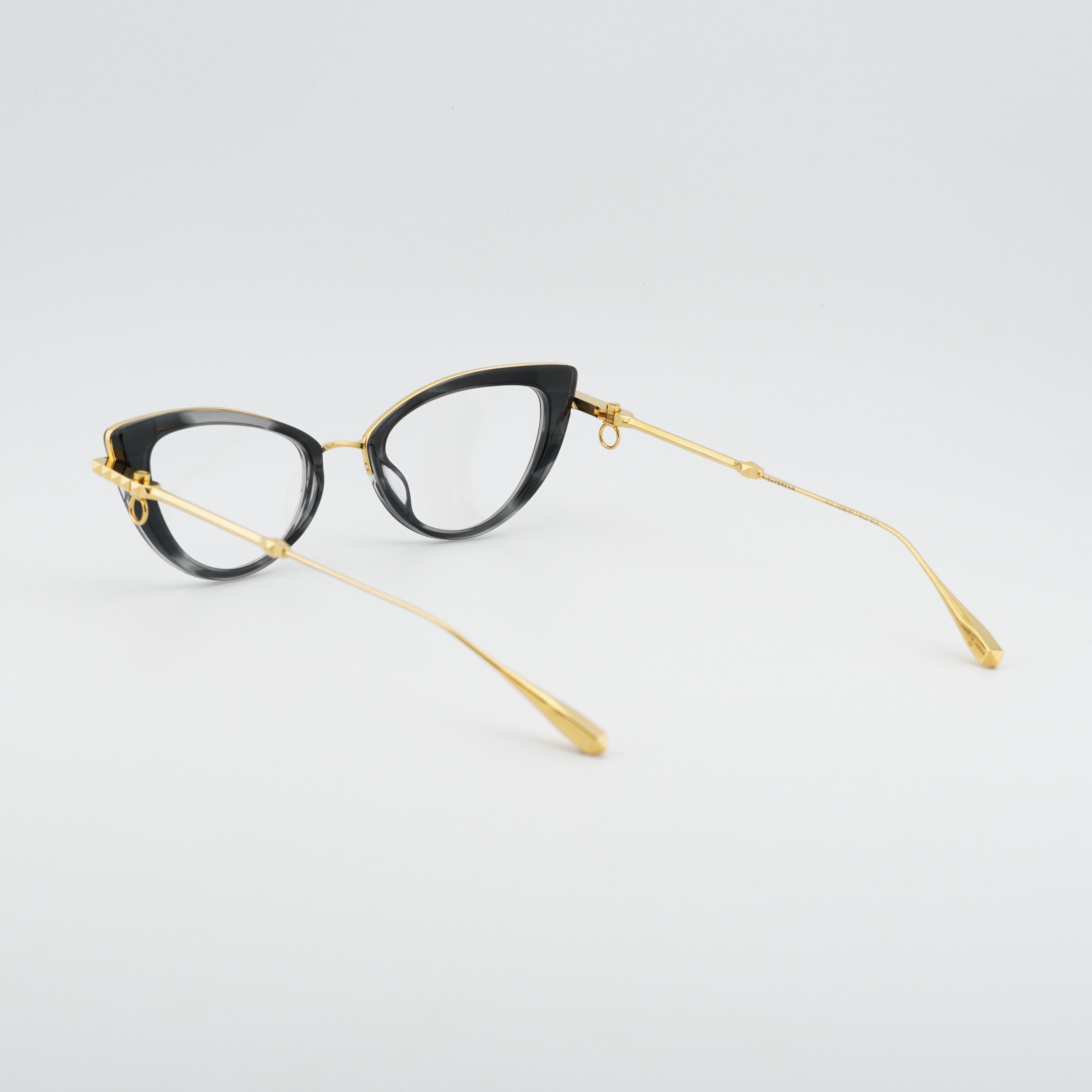 Valentino Valentino V-DAYDREAM VLX-123A-CH Eyeglasses Black/Gold 51mm Size ONE SIZE - 4 Thumbnail