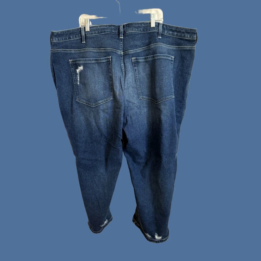 Vintage Lane Bryant Mid Rise Boyfriend Capri Flex Magic Waistband Size 26 Med Wash Jeans Women Size ONE SIZE - 1 Thumbnail