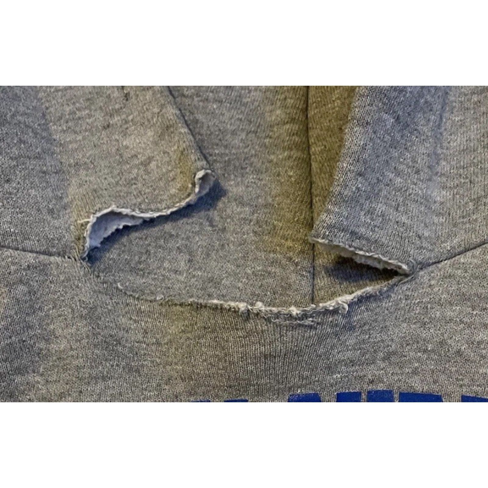 Russell Athletic VINTAGE Russell Athletic Hoodie Men L Gray Football School 90s Grunge Jackson Christian Faded Pullover Track Size US L / EU 52-54 / 3 - 3 Thumbnail