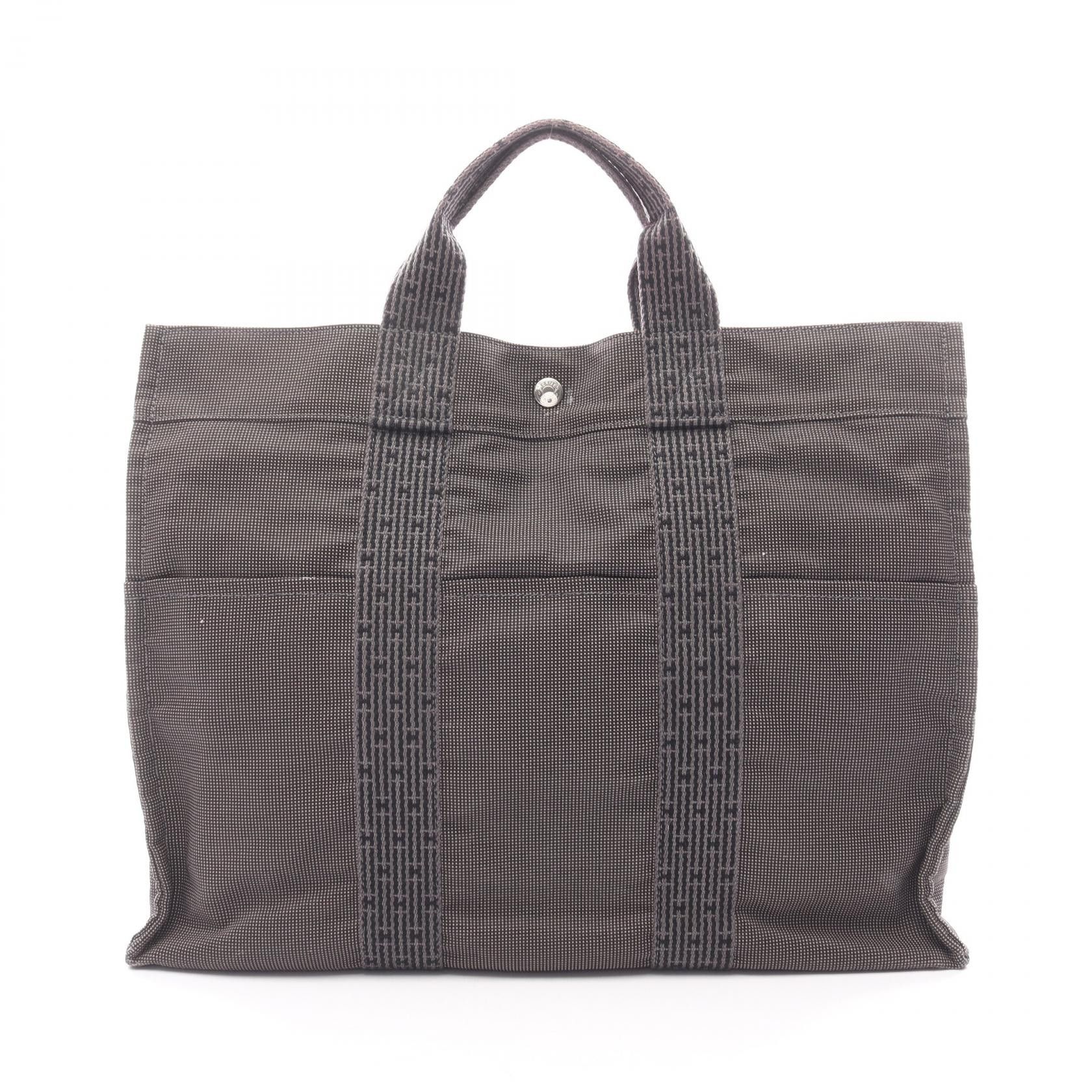 Hermes Hermes Hermes Herline MM Nylon Canvas Tote Bag Textile Tote Bag DUTY FREE for USA Size ONE SIZE - 1 Thumbnail
