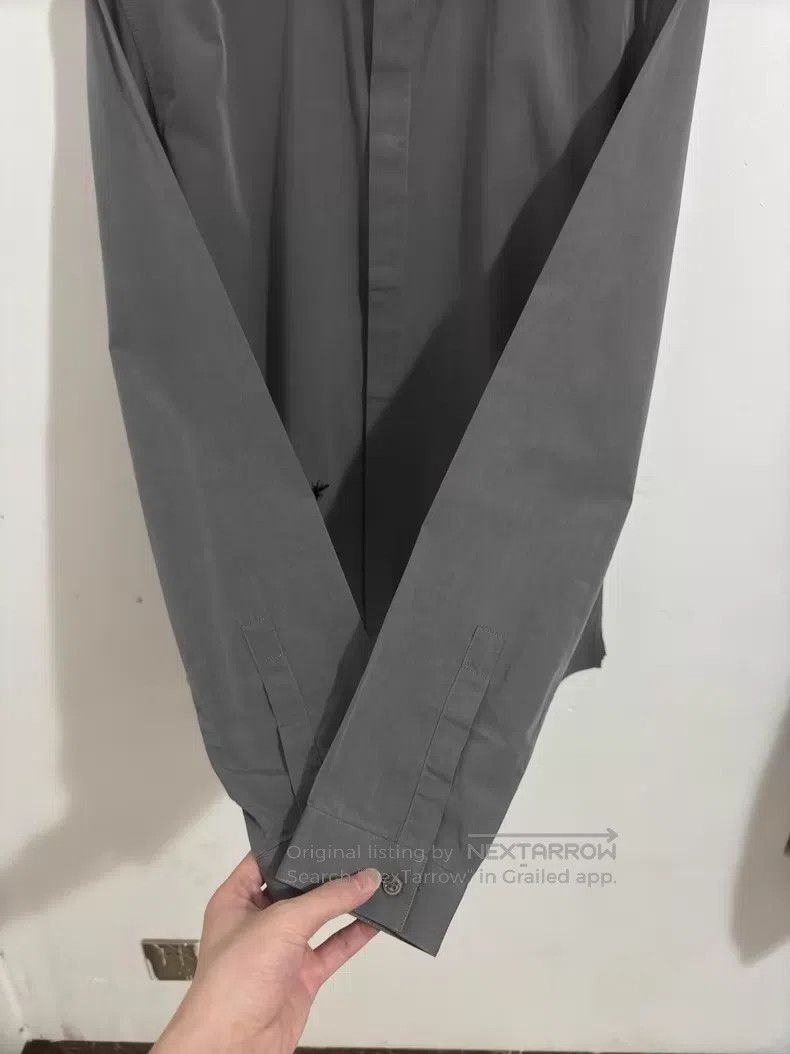 Dior Dior Size 40 Foggy Grey Cotton Poplin Little Bee Shirt i Size US XL / EU 56 / 4 - 4 Thumbnail