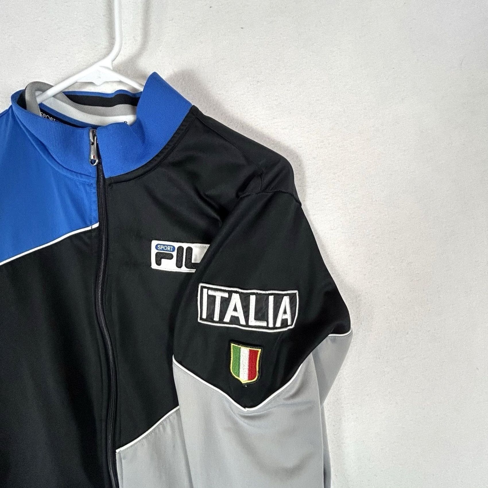 Fila Fila Sport Italia Full Zip Jacket Mens Small Long Sleeve Colorblock Soccer L/S Size US S / EU 44-46 / 1 - 6 Thumbnail