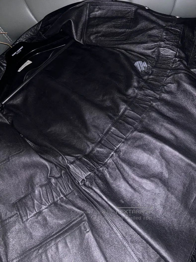 Saint Laurent Paris Saint Laurent Paris Four-Pocket Hunting Leather Jacket Size S / US 4 / IT 40 - 4 Thumbnail