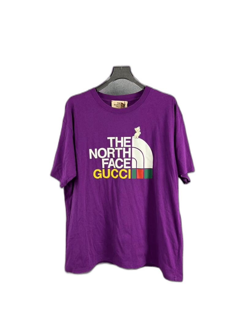 Gucci The North Face T Shirt Purple New AUTHENTIC Gucci X North