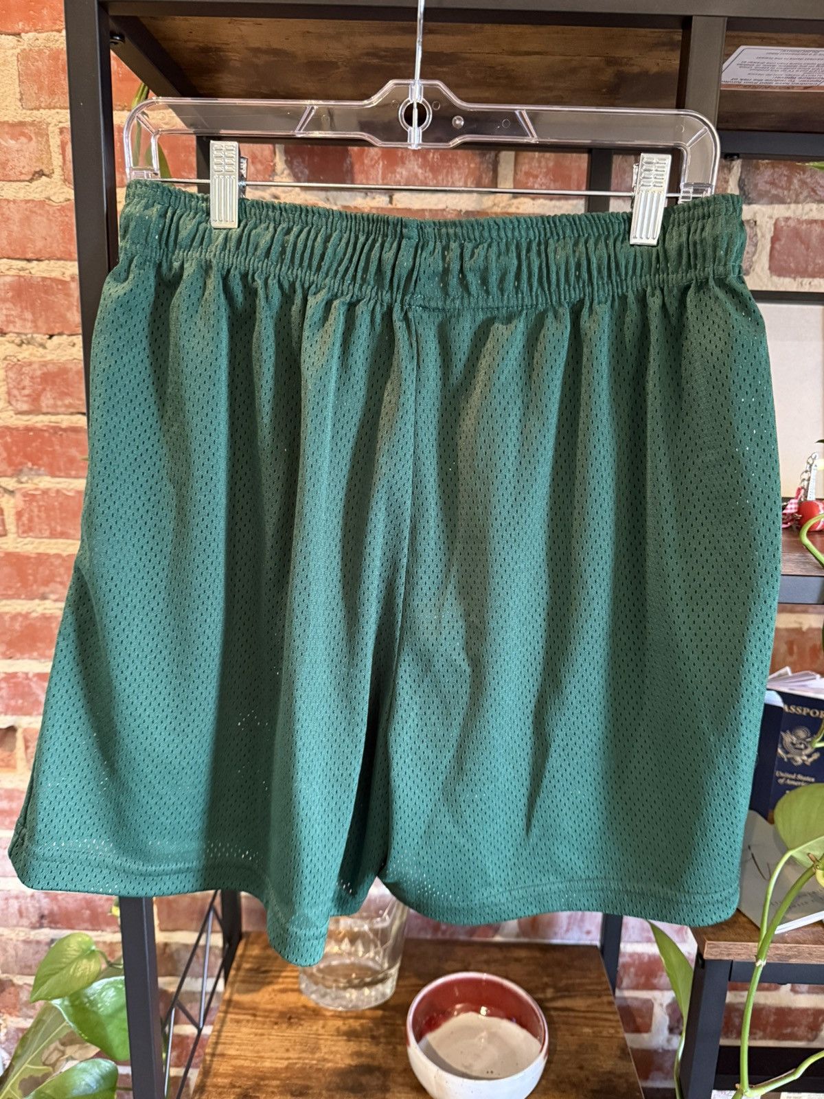 Eric Emanuel EE Shorts - Green with White EE Size US 36 / EU 52 - 3 Thumbnail