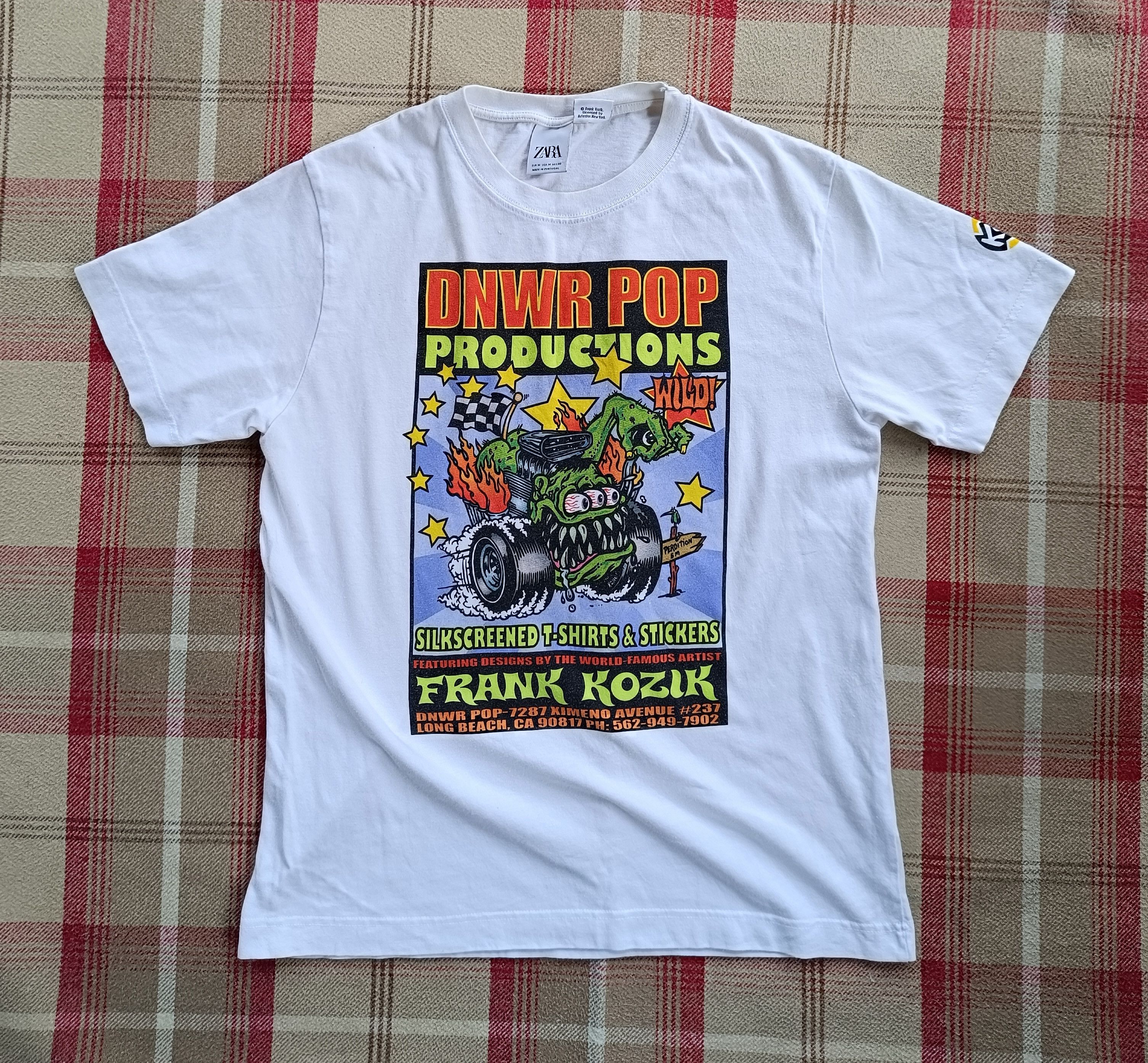 Anime × Zara Frank Kozik Zara Graphic Tee Rock Punk Grunge Hype Size US M / EU 48-50 / 2 - 6 Thumbnail