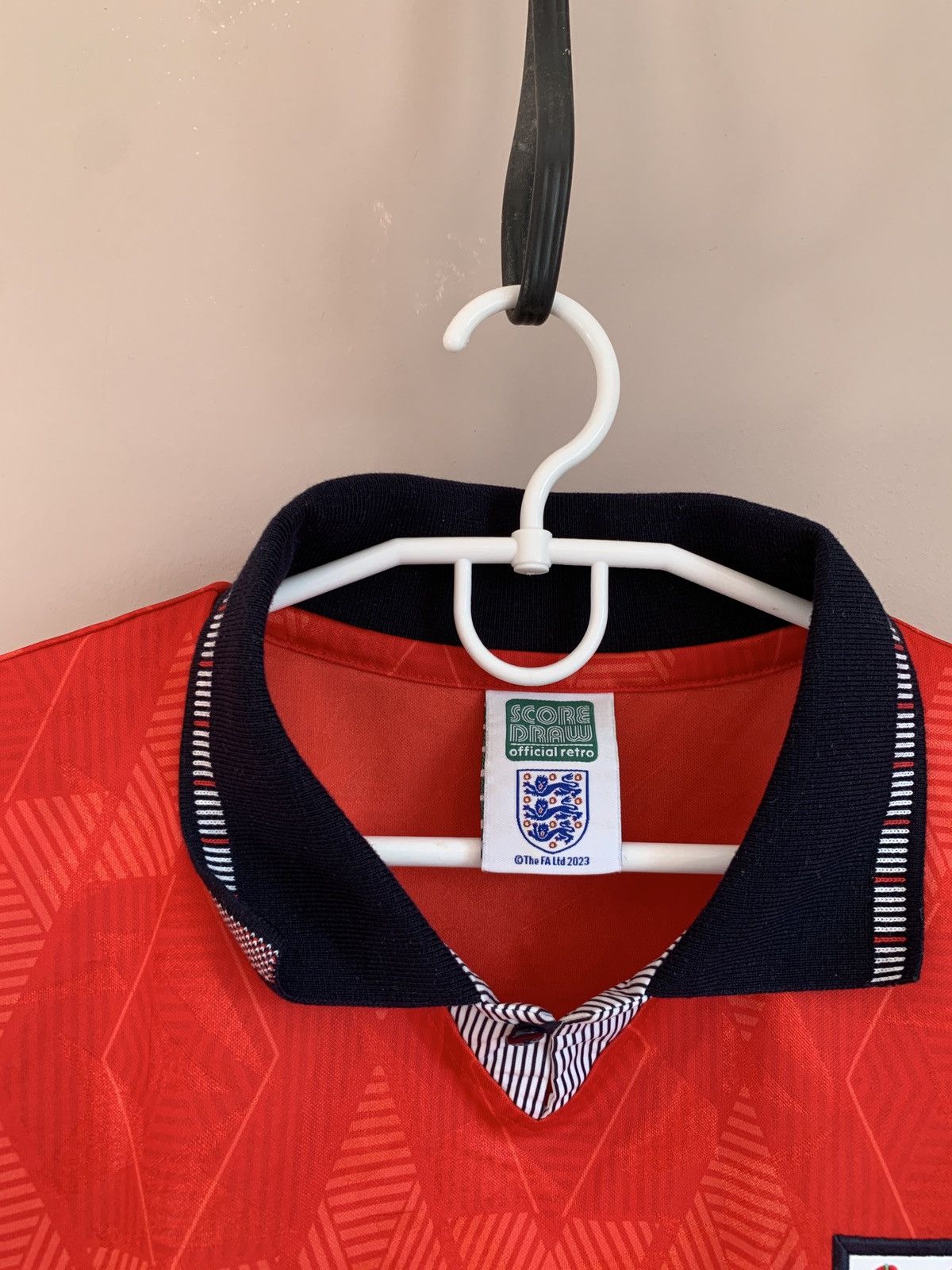 Vintage England 1990 Away Football Shirt Retro Score Draw Soccer M Size US M / EU 48-50 / 2 - 5 Thumbnail