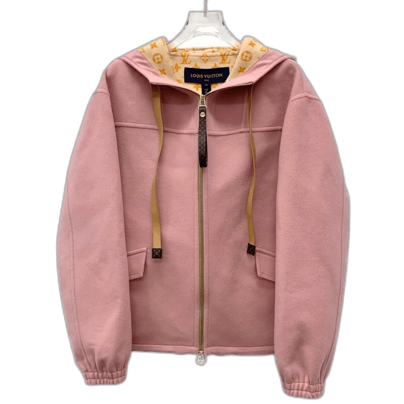 Louis Vuitton Louis Vuitton Pink Hooded Zip Coat Size US XS / EU 42 / 0 - 1 Thumbnail