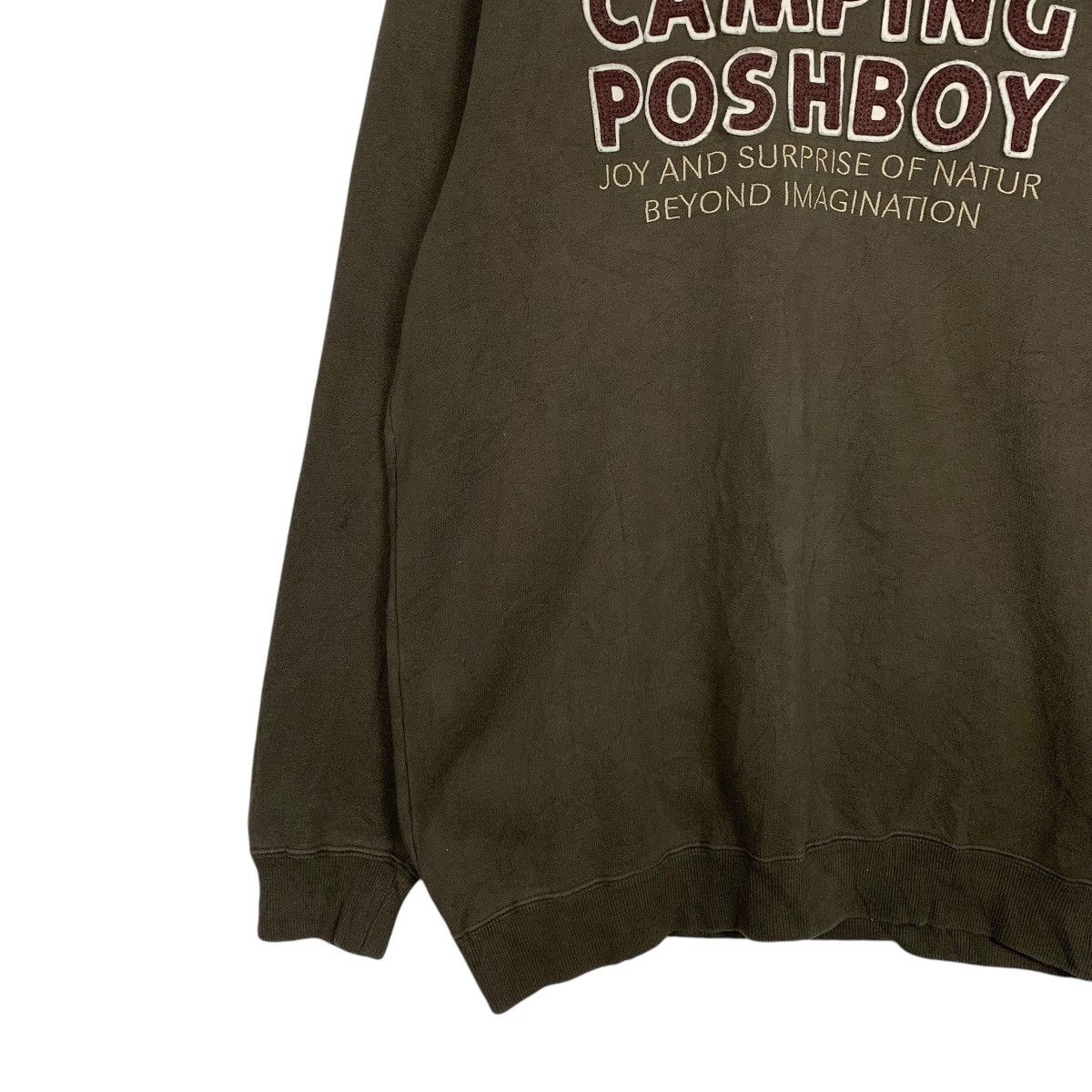 Japanese Brand Posh Boy Camping Crewneck Sweatshirt Size US L / EU 52-54 / 3 - 3 Thumbnail