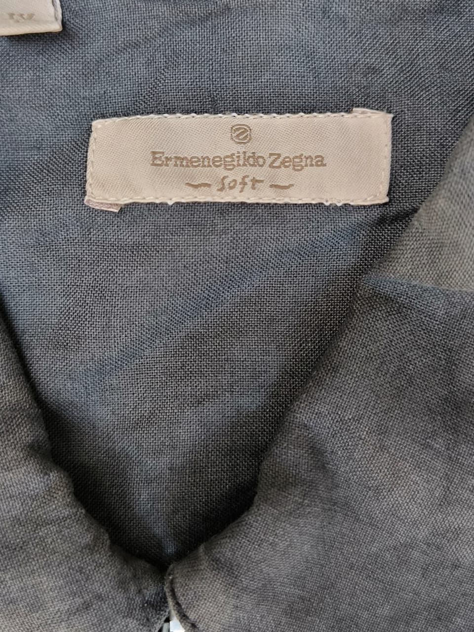 Ermenegildo Zegna × Vintage Vintage Linen Ziper Shirt ERMENEGILDO ZEGNA Size US L / EU 52-54 / 3 - 8 Thumbnail