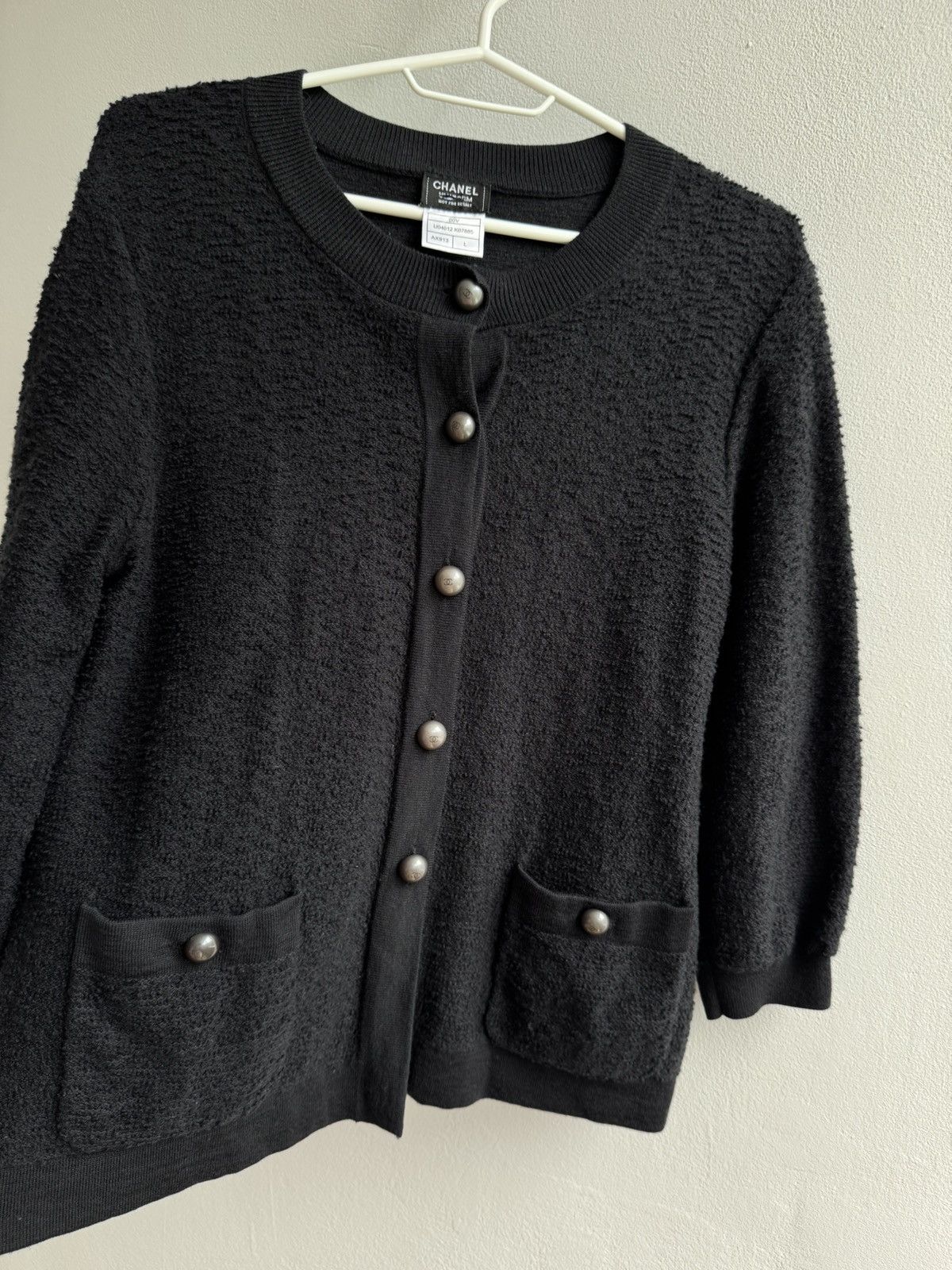 Chanel Chanel Wool Tweed Cardigan Button Up Size L / US 10 / IT 46 - 8 Thumbnail