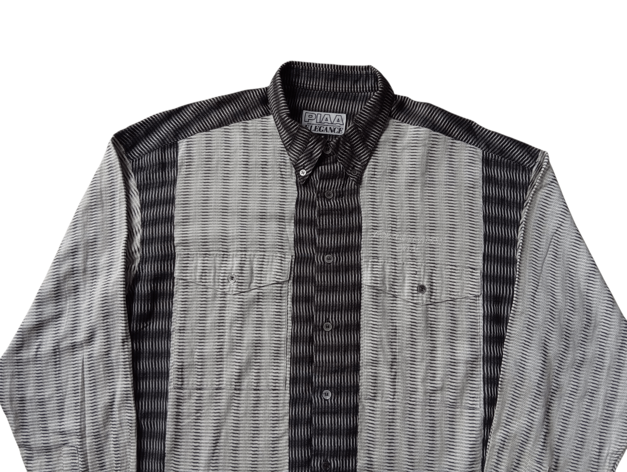 Yohji Yamamoto PIAA sport Terzo Yamamoto textured block shirt Size US L / EU 52-54 / 3 - 2 Thumbnail