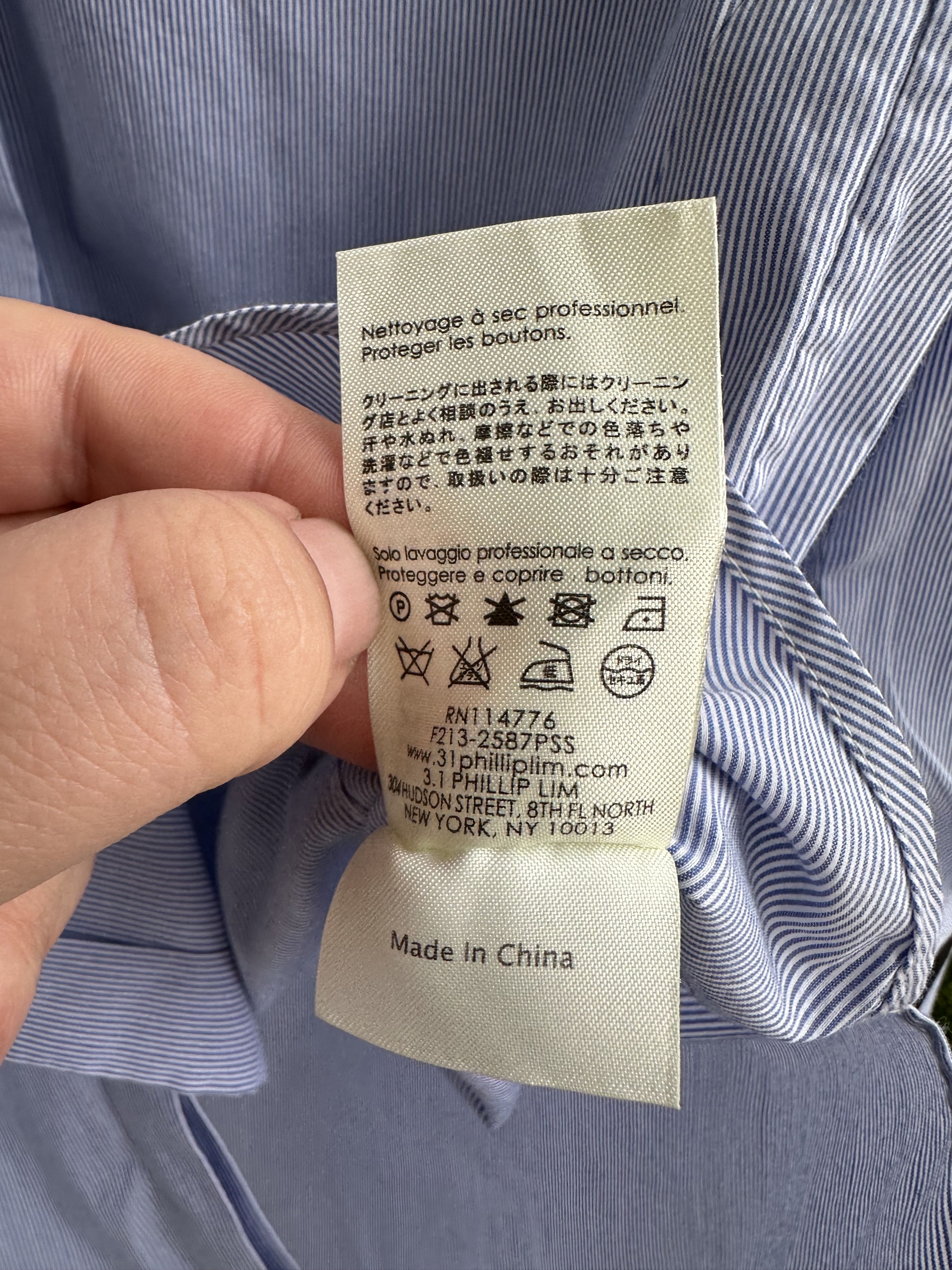 3.1 Phillip Lim striped slim shirt Size US M / EU 48-50 / 2 - 8 Thumbnail