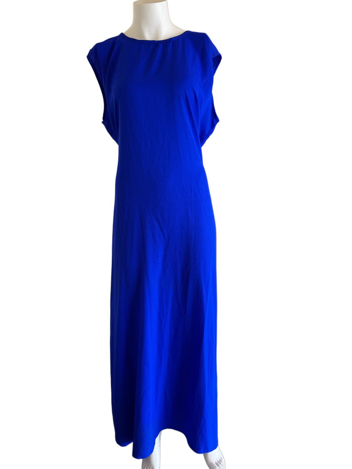 Vintage Royal blue women’s Islamic Kaftan black beaded embroidery Size M / US 6-8 / IT 42-44 - 6 Thumbnail