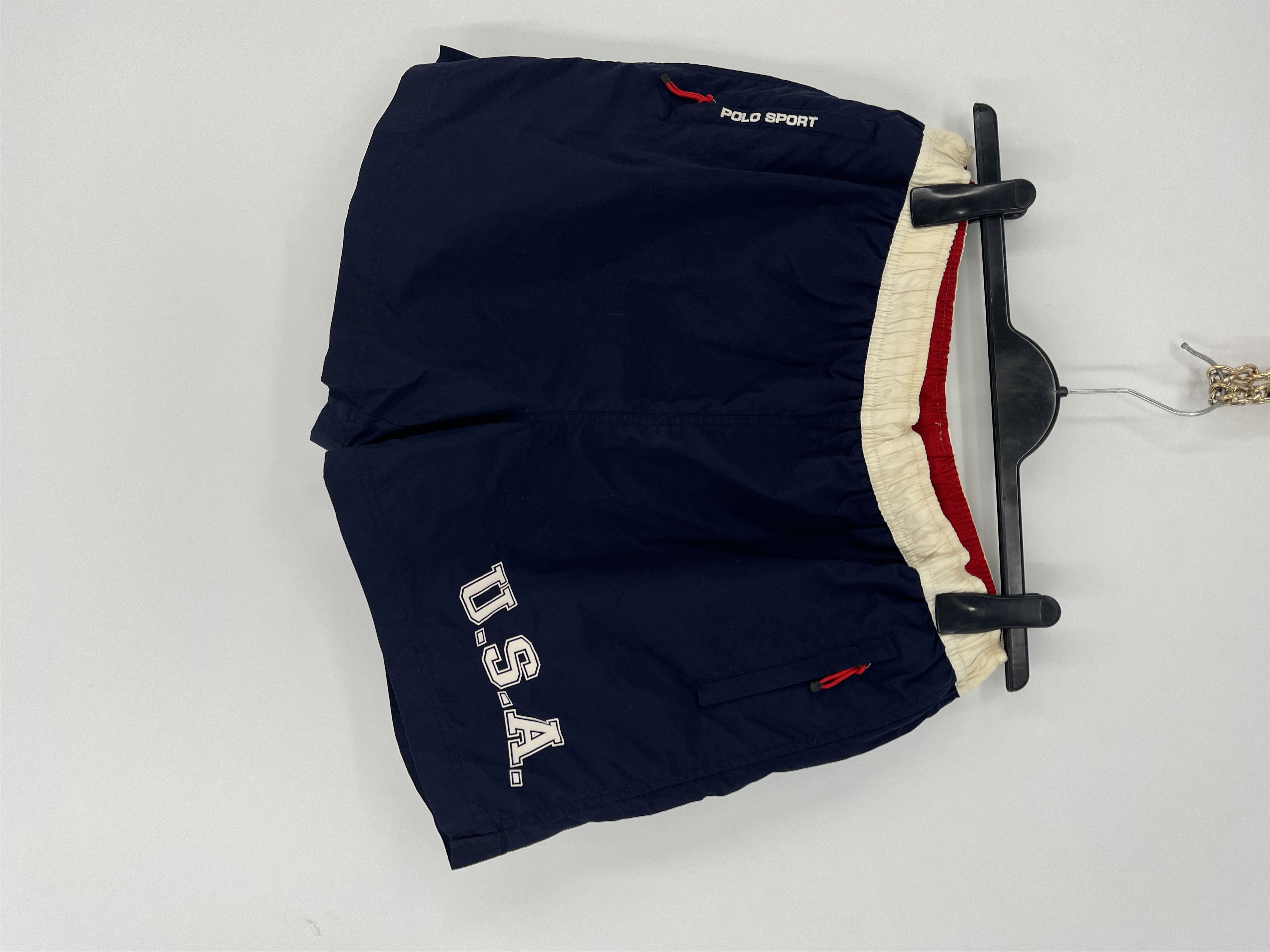 Polo Ralph Lauren × Vintage Vintage y2k polo Sport Shorts Medium Trunks Size US 34 / EU 50 - 1 Thumbnail