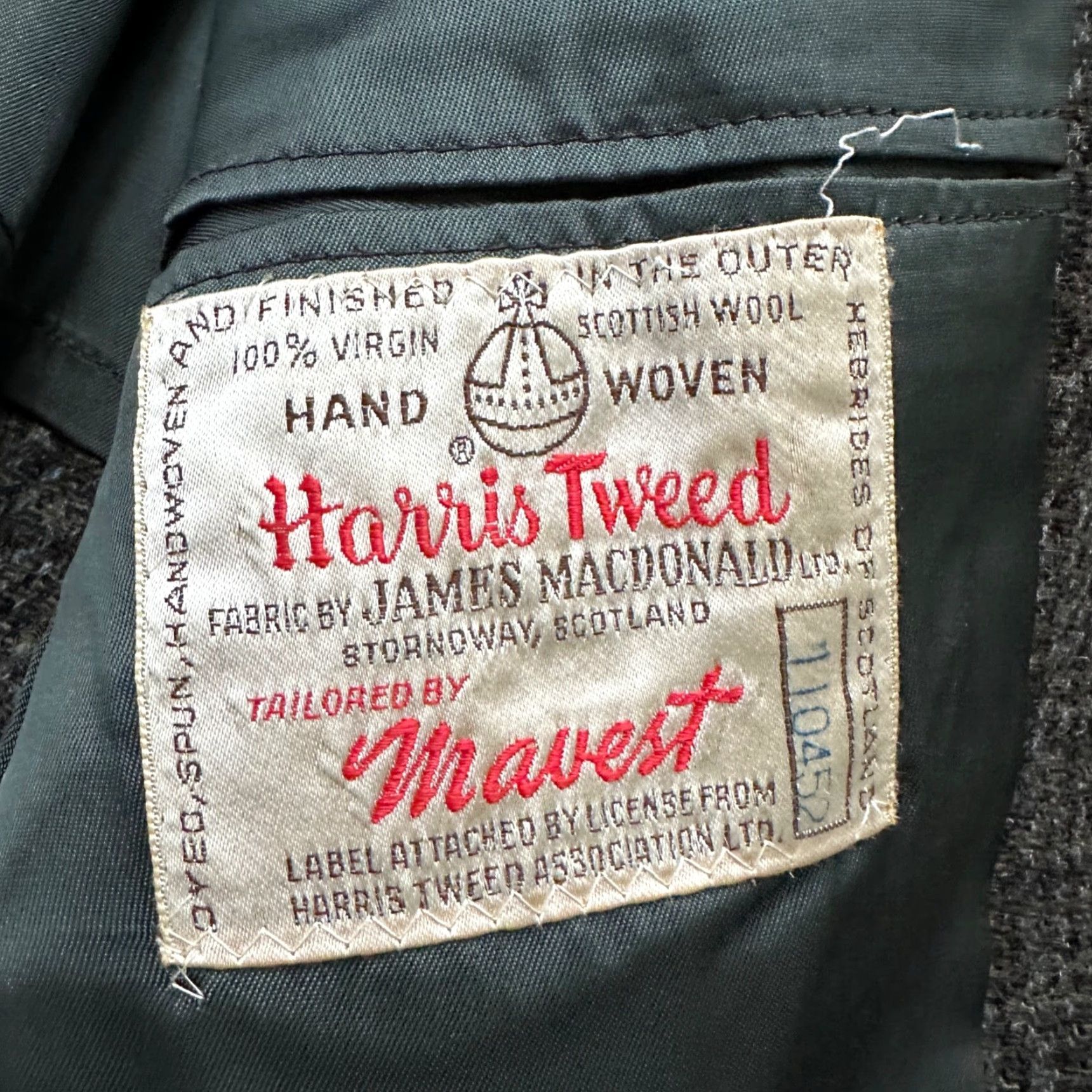 Harris Tweed VTG Harris Tweed Sport Coat Mens 42 Scottish Wool Blazer Button Cricketer 70s Size 42R - 3 Thumbnail