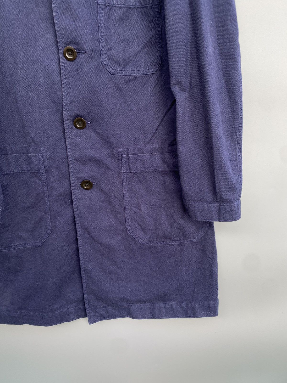 Margaret Howell 90s Margaret Howell Indigo Workwear Coat Size US XS / EU 42 / 0 - 5 Thumbnail