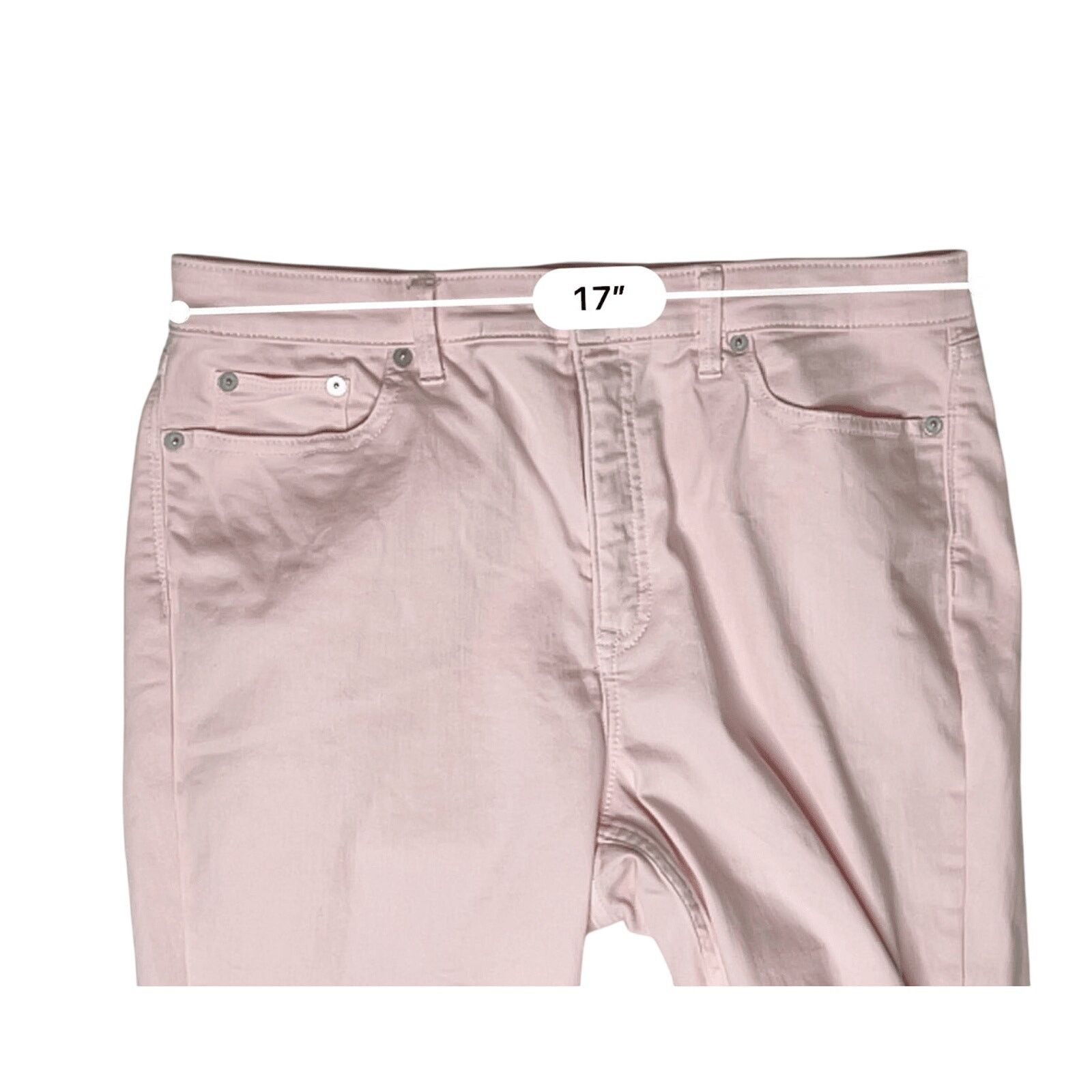 Vineyard Vines Vineyard Vines High Rise Stretch Skinny Jean Pink 31 Casual Size 31" - 3 Thumbnail