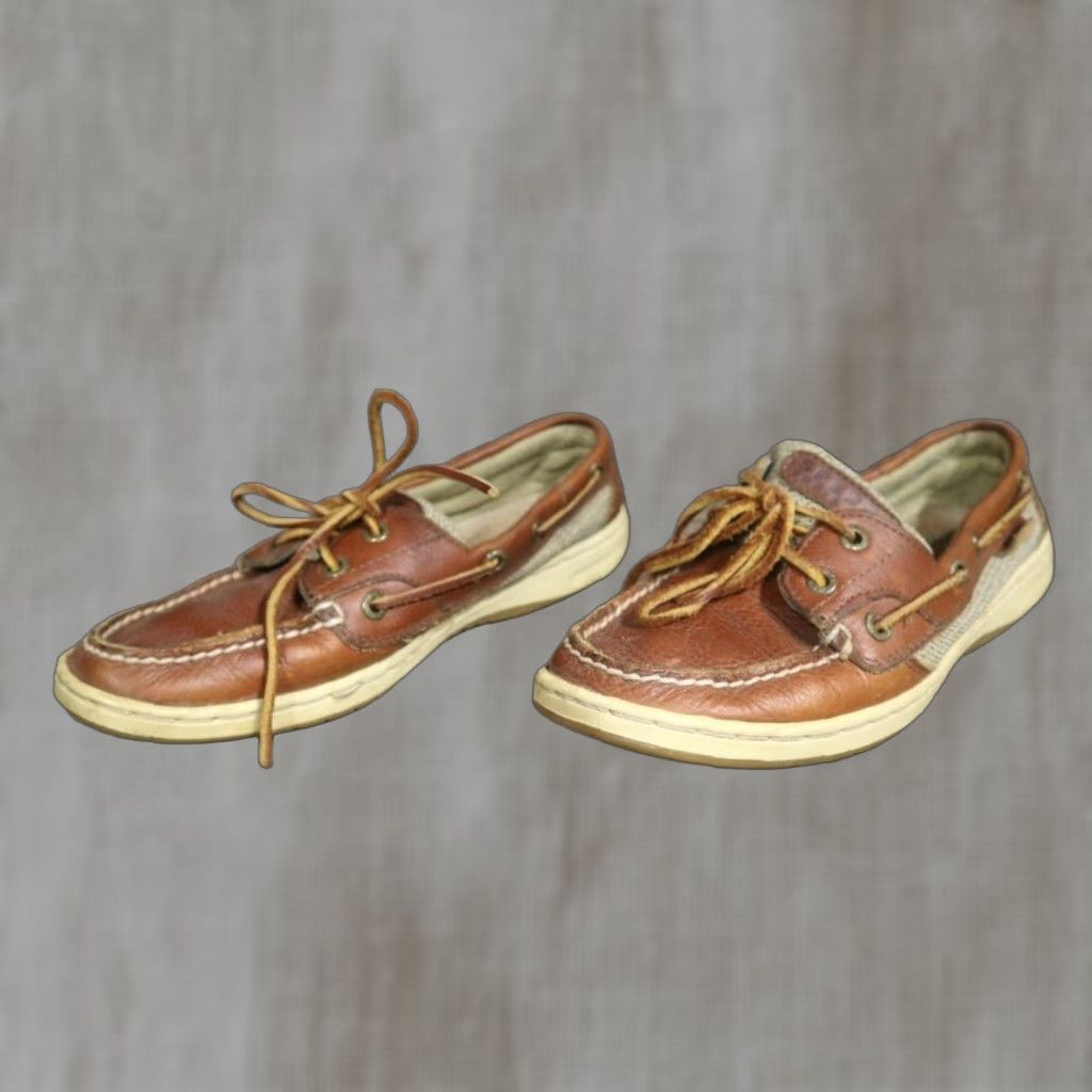 Sperry VINTAGE Sperry Top Sider Women’s Leather Moccasin Boat Shoe Loafers Brown 7.5 M 9276632 Size M / US 6-8 / IT 42-44 - 1 Thumbnail