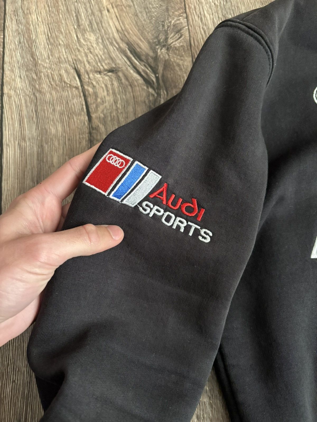 Audi × Vintage Vintage Distressed Audi Racing Zip Up Sweatshirt Zipper Size US S / EU 44-46 / 1 - 9 Thumbnail
