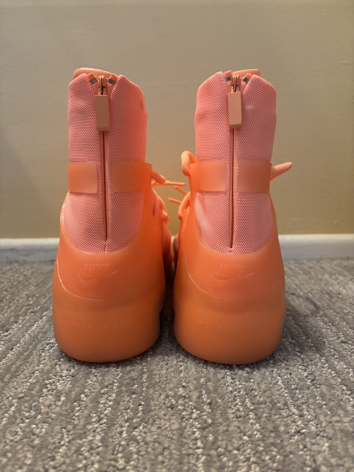 Fear of God Nike Air Fear of God 1 Orange Pulse size 10.5 no box Size US 10.5 / EU 43-44 - 4 Thumbnail