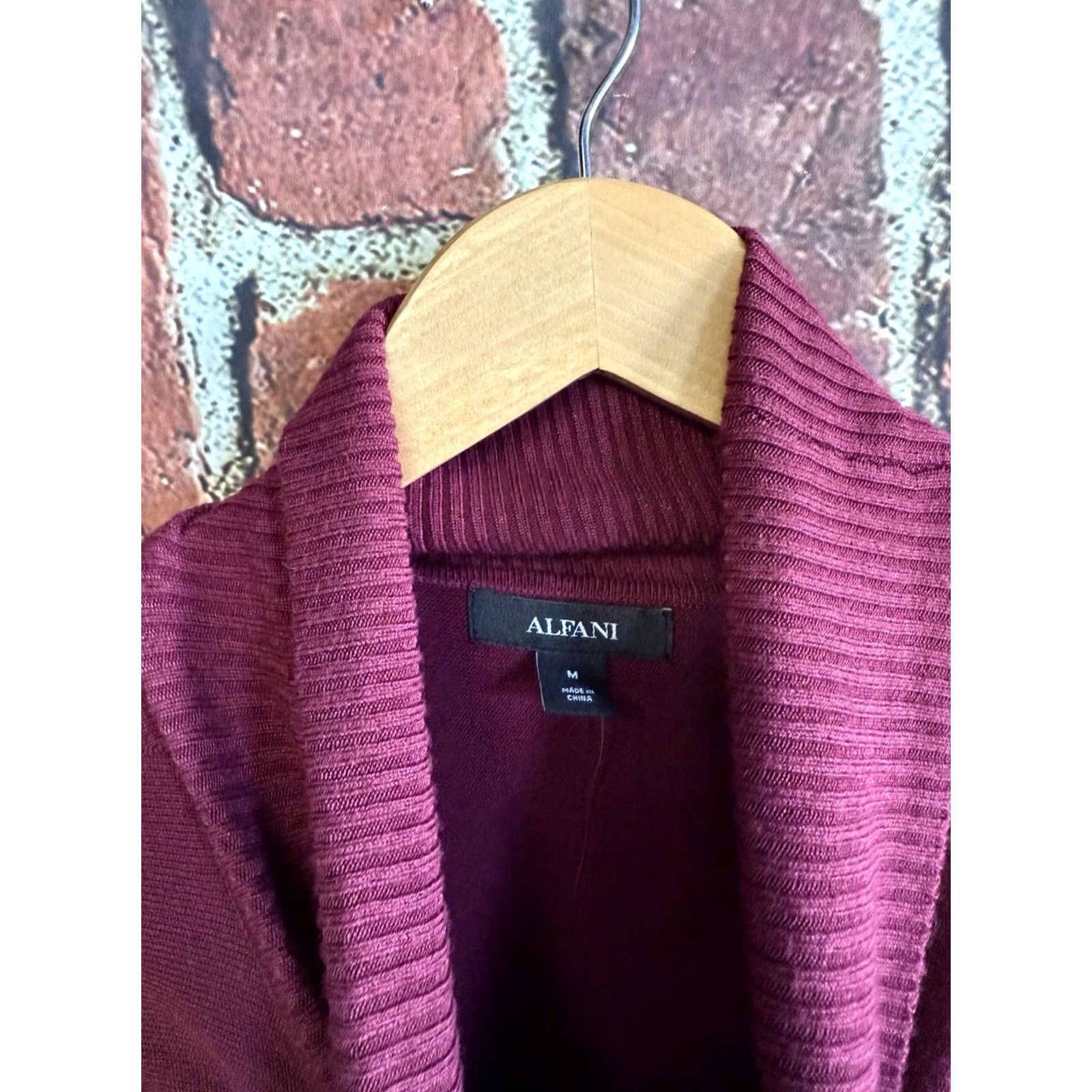 Alfani Alfani Womens Red Long Sleeve Knit Turtleneck Pullover Sweatshirt M Knit NWT Size M / US 6-8 / IT 42-44 - 3 Thumbnail