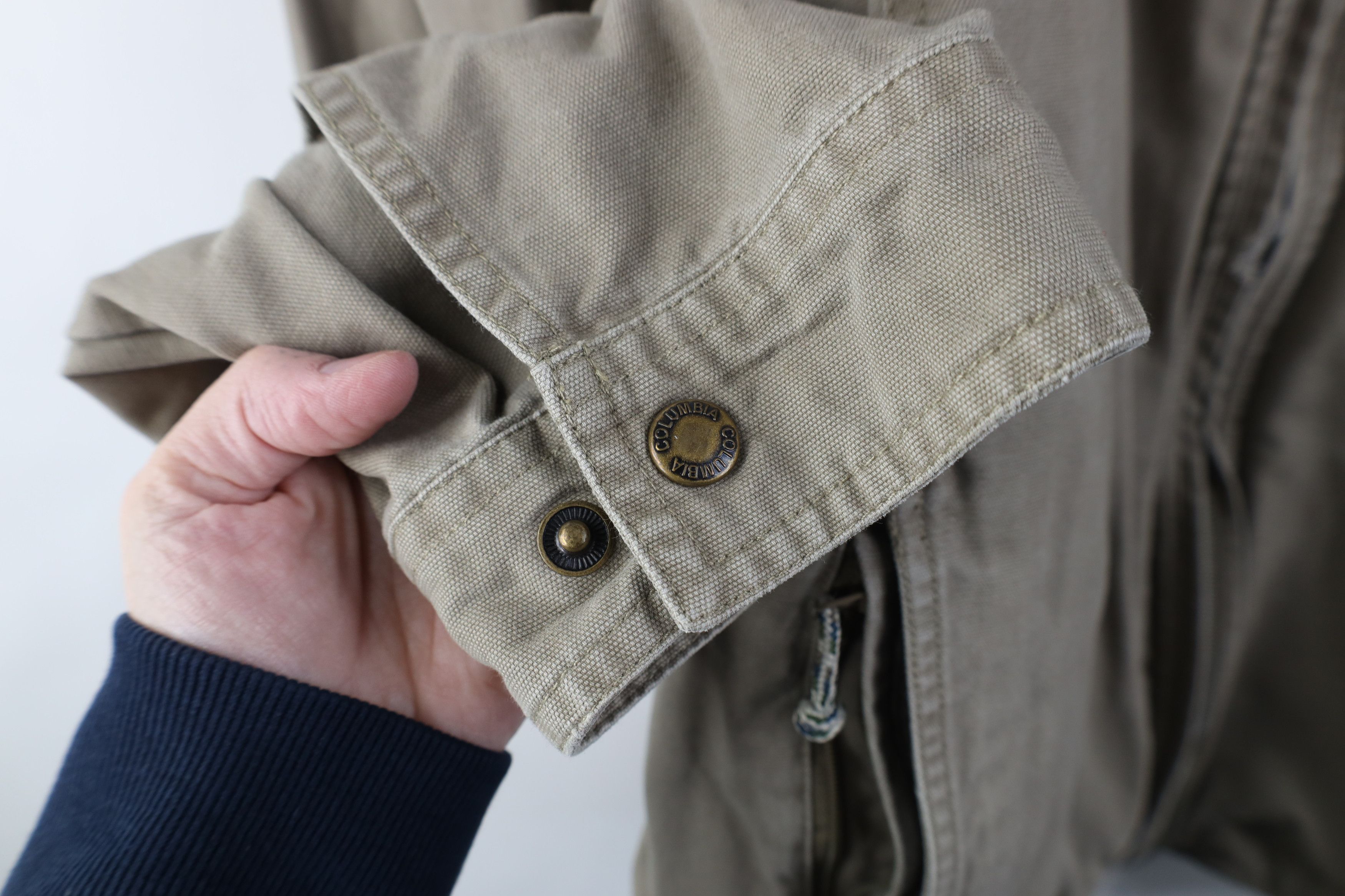 Columbia Vintage 90s Y2K Columbia Spell Canvas Bomber Jacket Beige Size US XL / EU 56 / 4 - 7 Thumbnail