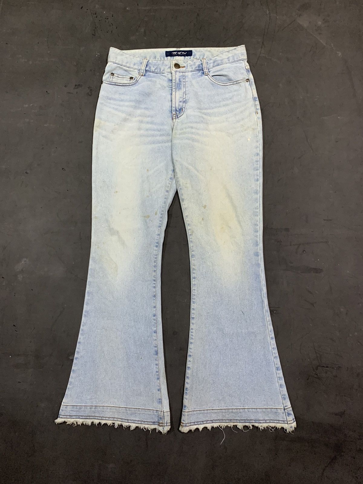 If Six Was Nine 🖤BLACKFRIDAY🖤Denim jambangee flared jeans tornado style Size US 30 / EU 46 - 1 Thumbnail