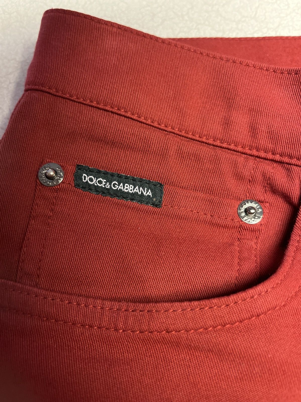 Dolce & Gabbana Dolce & Gabbana Red Skinny Jeans Size US 28 / EU 44 - 5 Thumbnail