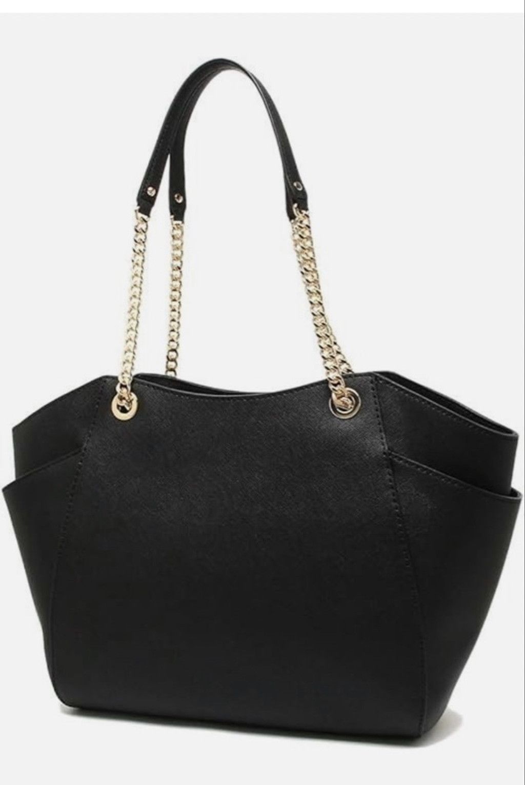Michael Kors Michael Kors Jet Set Travel Black Leather Shoulder Tote Size ONE SIZE - 2 Thumbnail