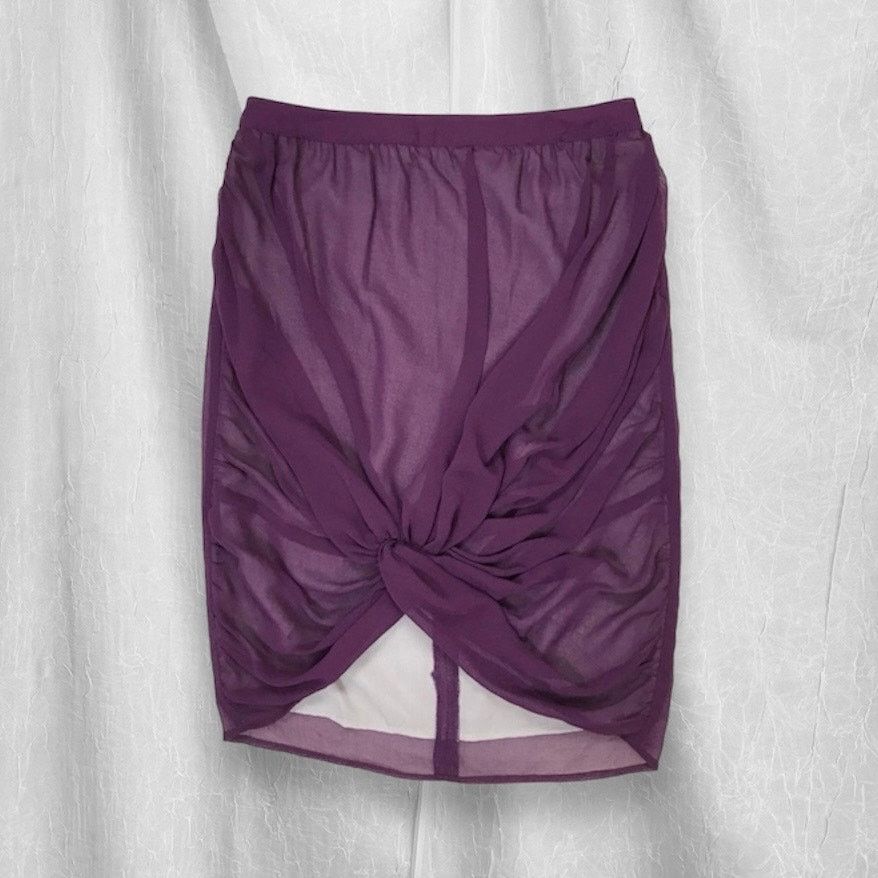 Urban Outfitters Silence + Noise Purple Chiffon Knee Skirt Urban Outfitters 0 Size 27" / US 4 / IT 40 - 13 Thumbnail