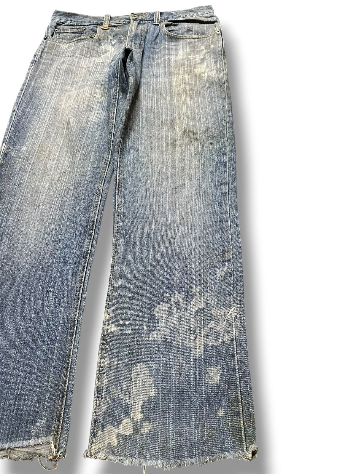 Japanese Brand Vintage Nylaus Clothing Faded Straight Leg Denim Size US 32 / EU 48 - 4 Thumbnail