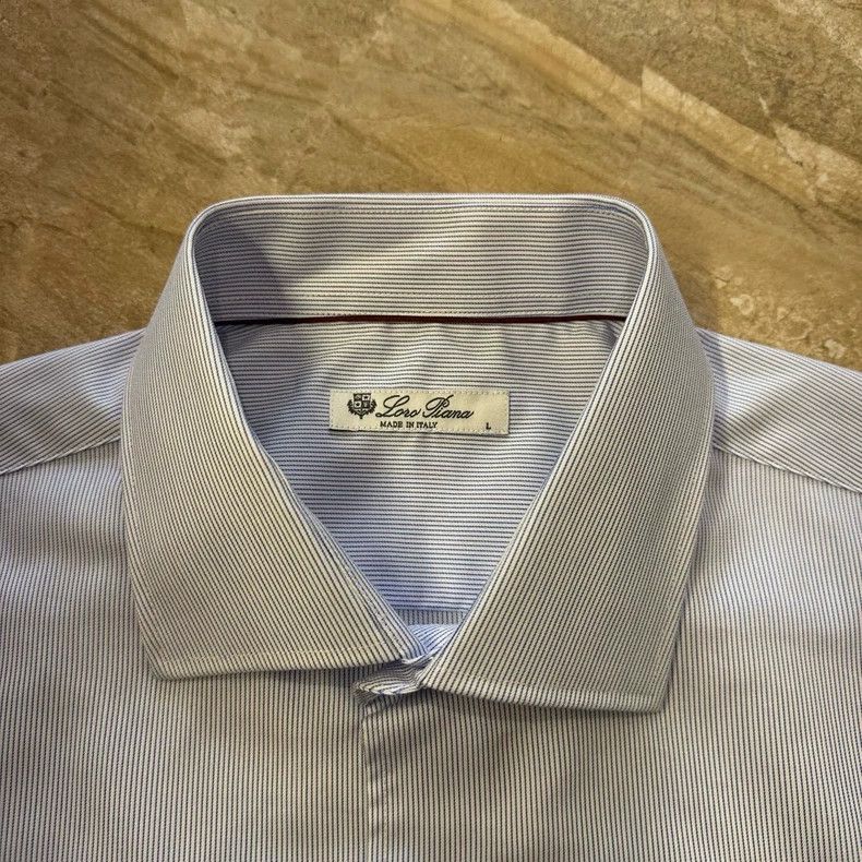 Loro Piana LORO PIANA Pure cotton shirt Size US L / EU 52-54 / 3 - 2 Thumbnail