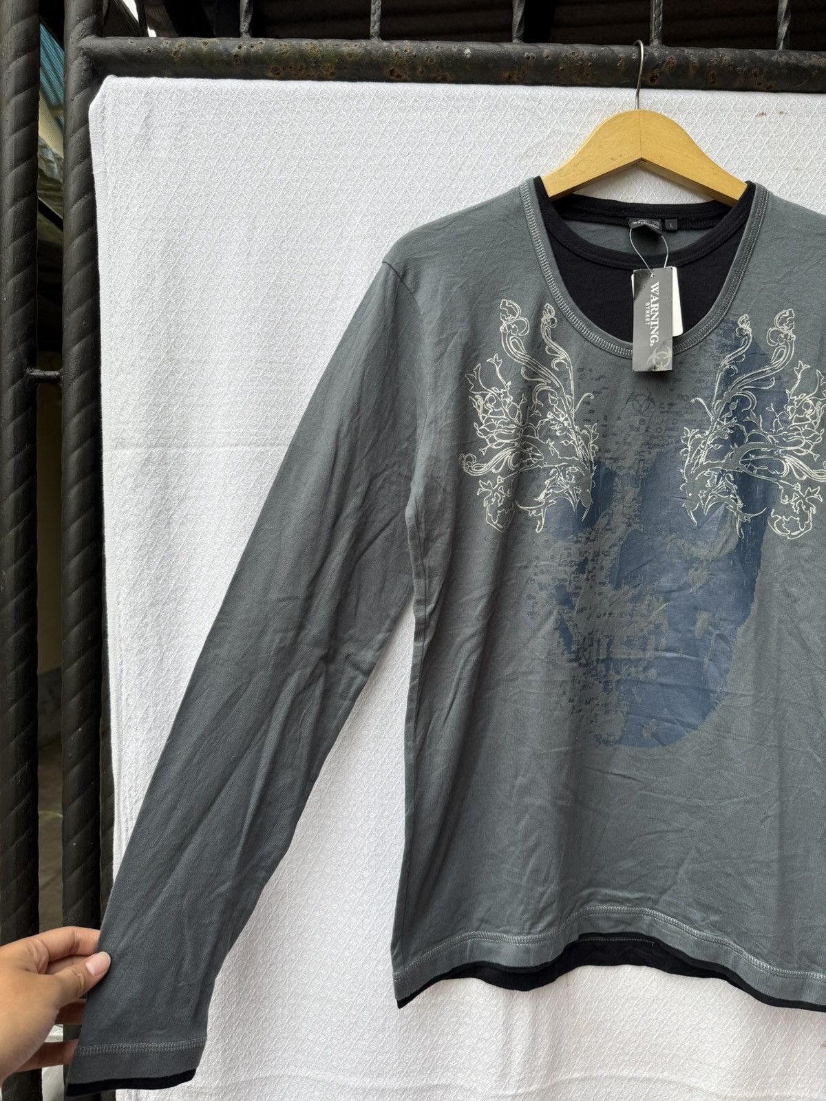 Japanese Brand 2000s - Warning Street Double Layers Size US M / EU 48-50 / 2 - 6 Thumbnail