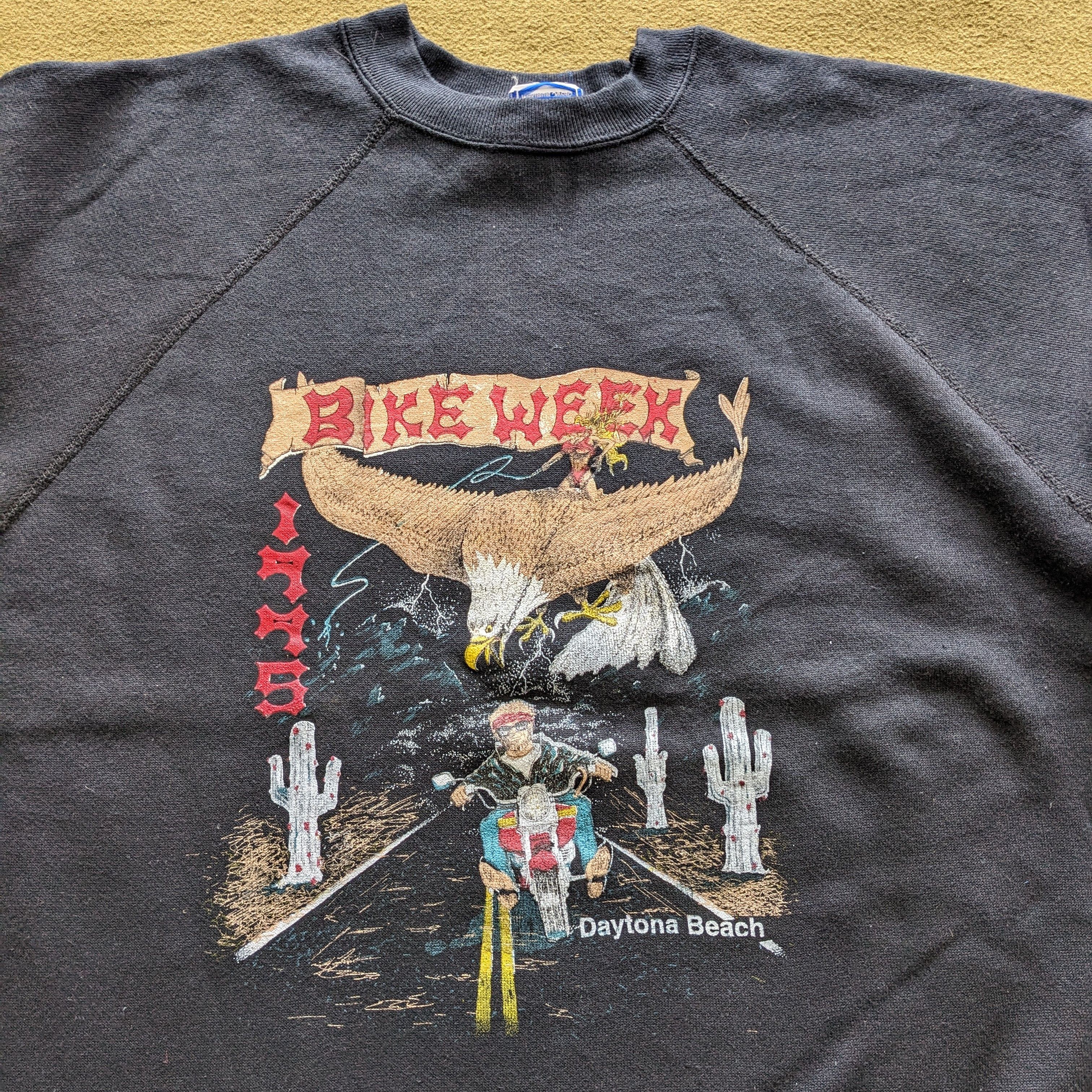 Japanese Brand Vintage BIKE WEEK Racing Motorcycle Sweatshirt Size US L / EU 52-54 / 3 - 2 Thumbnail